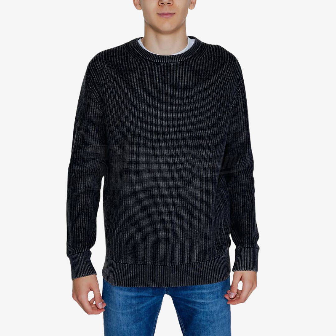 MAGLIA GUESS DELMAR ML WASHED RIBBED