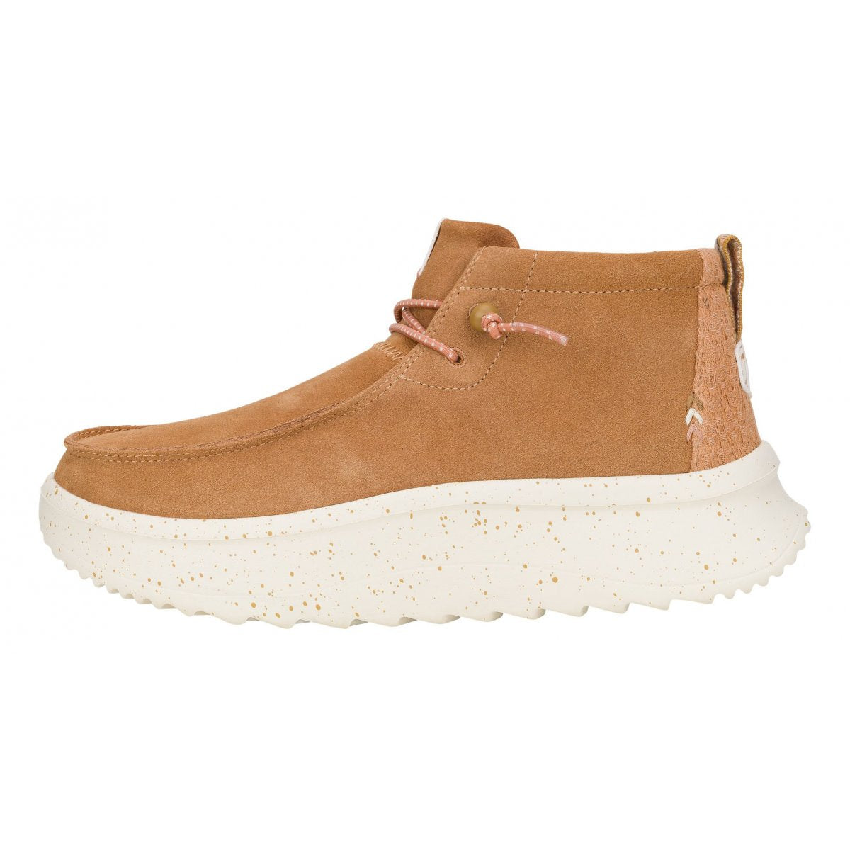 MOCASSINO HEY DUDE HIGH WENDY PEAK SUEDE CAMMELLO