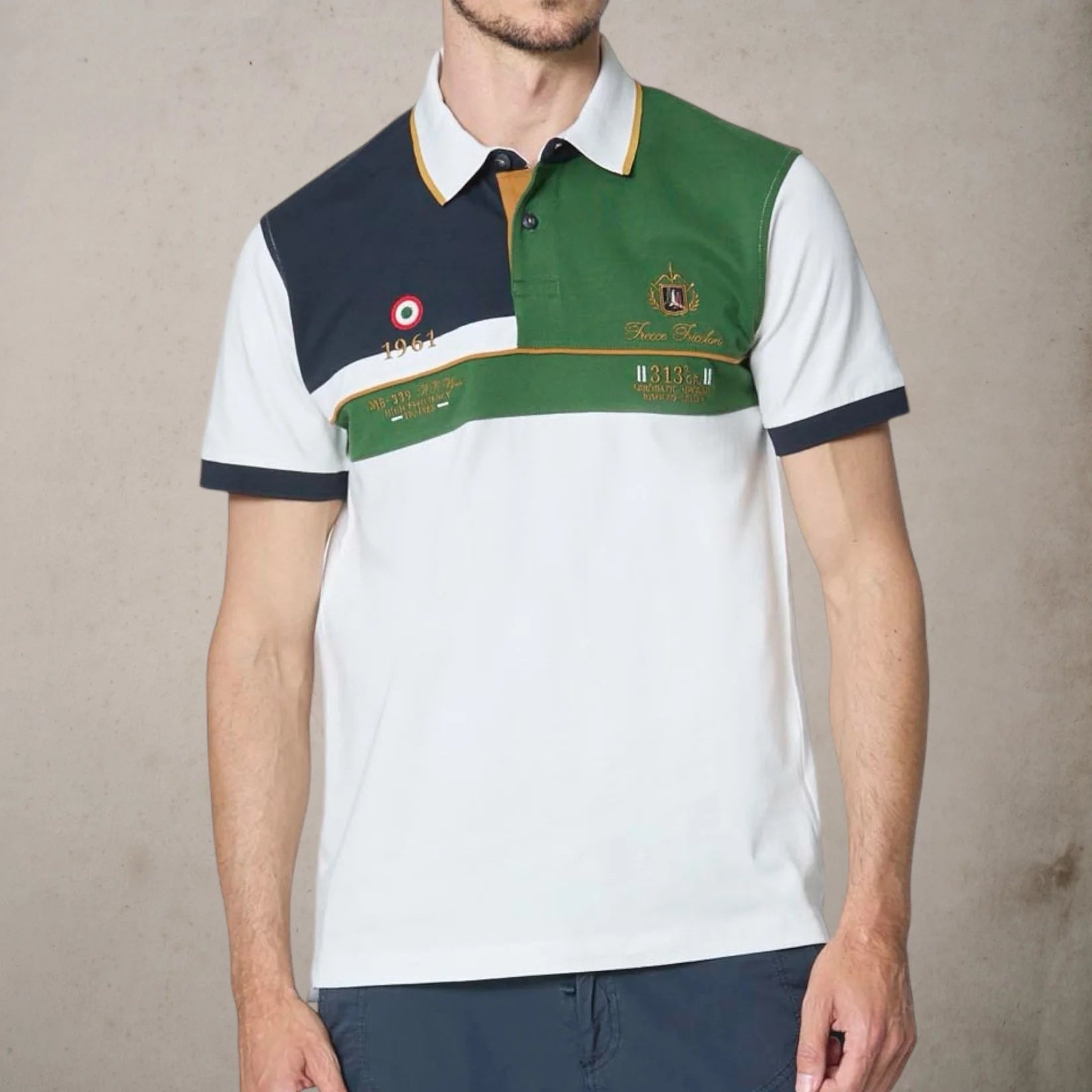 POLO AERONAUTICA MILITARE MC TRICOLOR