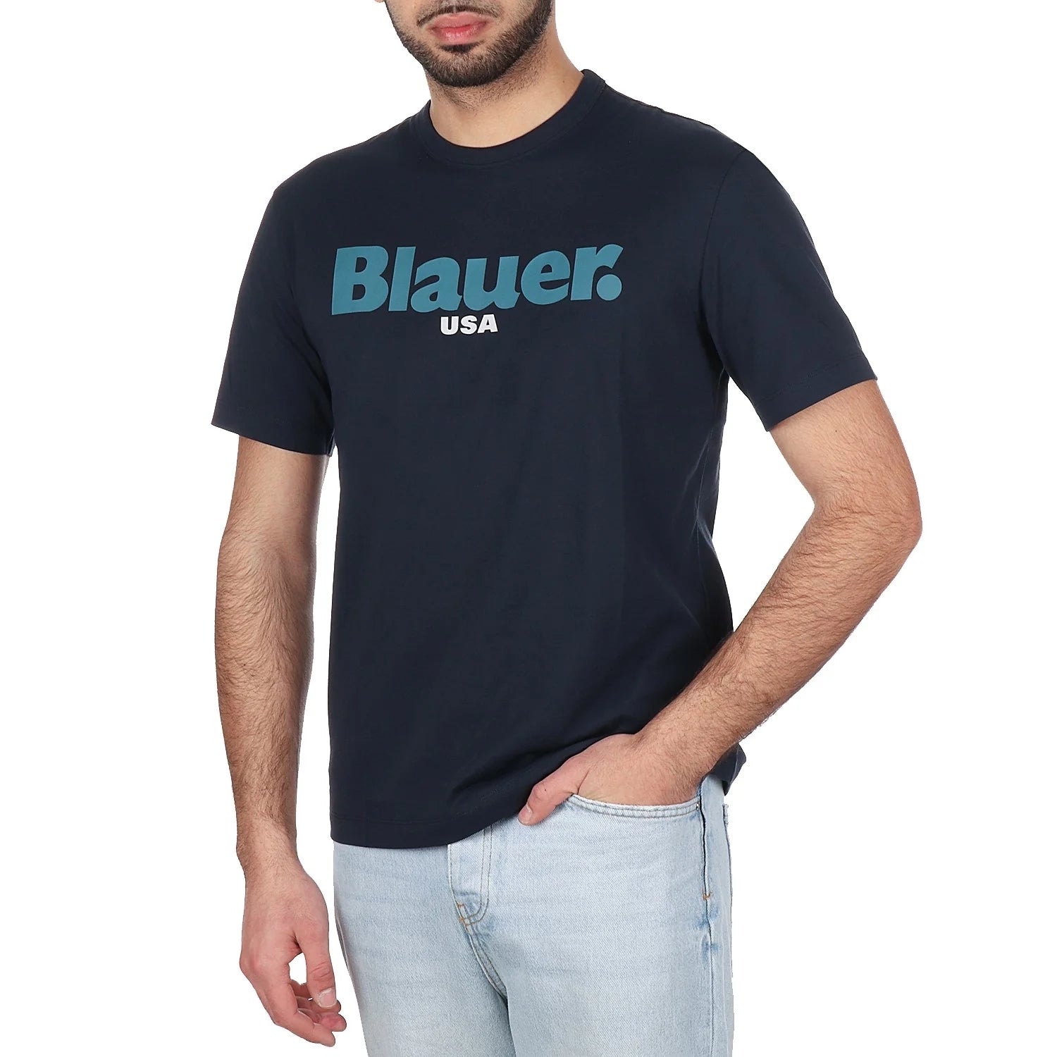 TSHIRT BLAUER ERNST BIG LOGO MC