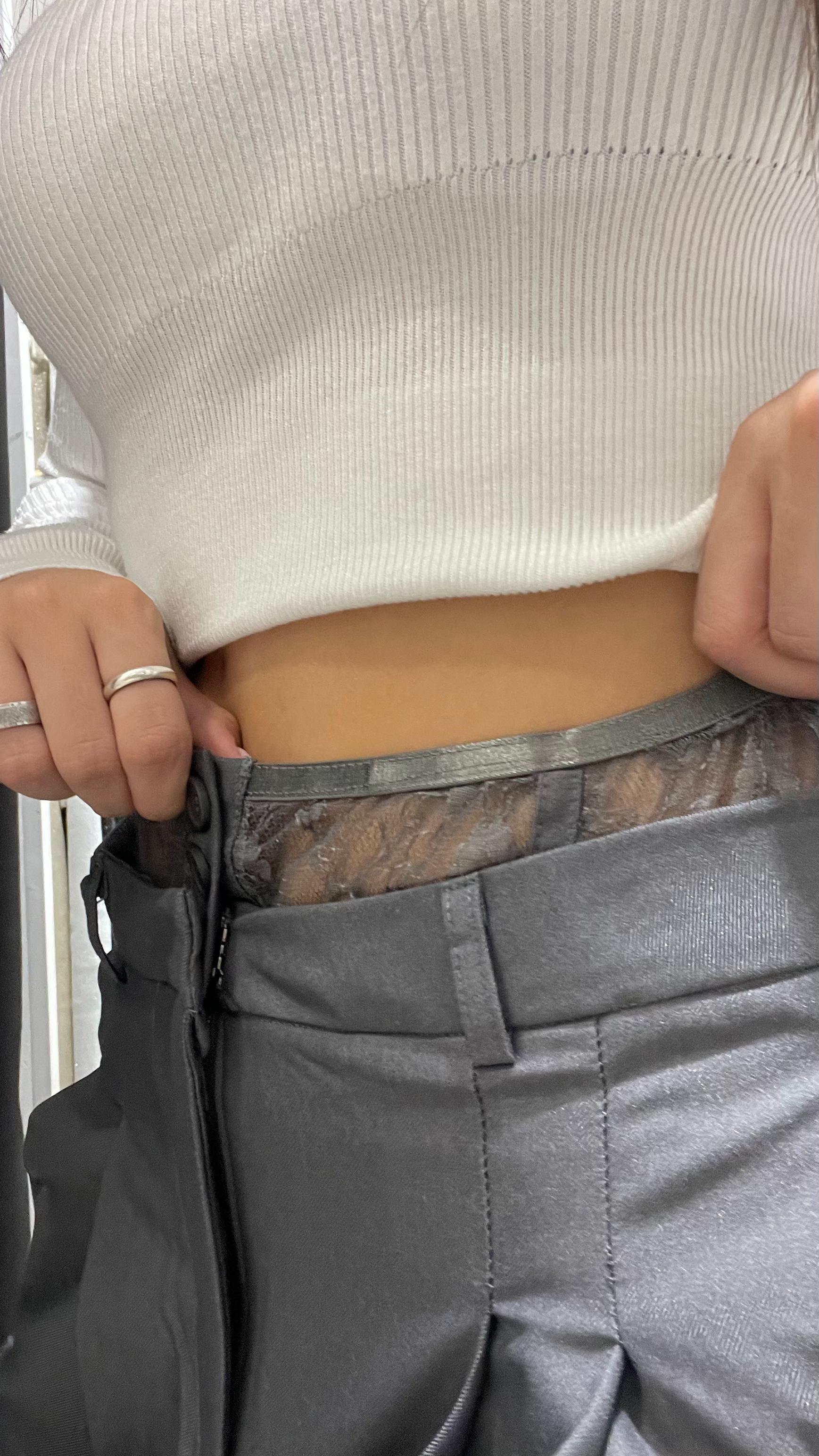 PANTALONE SEM MAYA VITA IN PIZZO PALAZZO CON PENCES