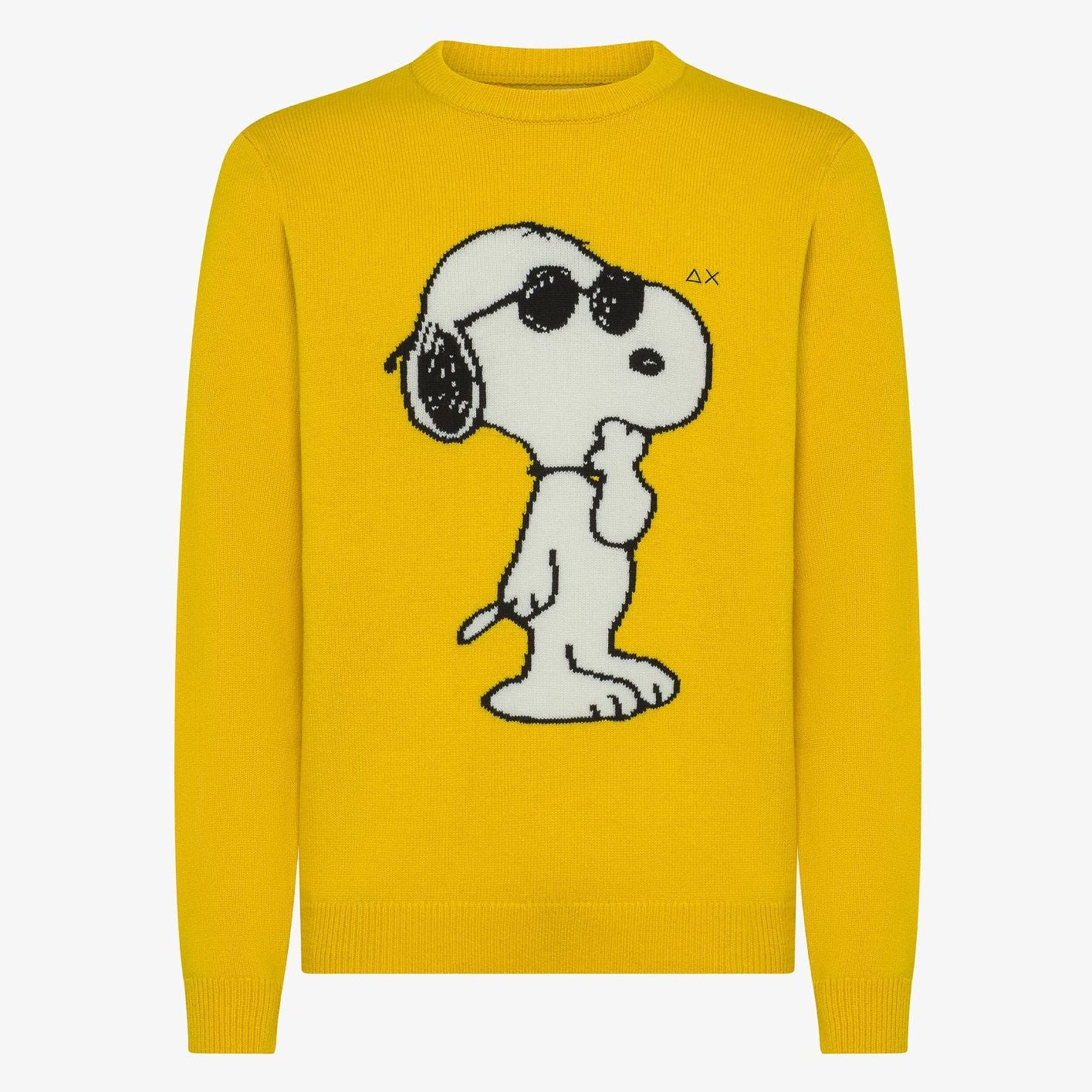 MAGLIONE SUN68 X PEANUTS GIROCOLLO SNOOPY ON CHEST LANA