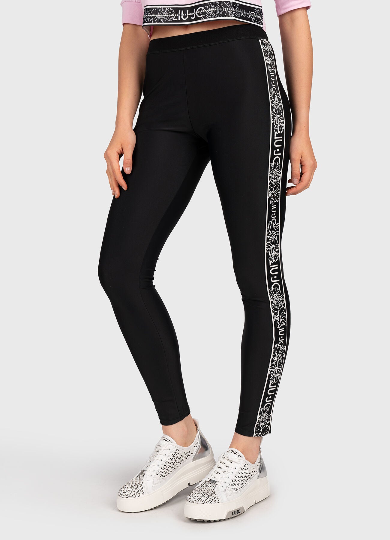 LEGGINS LIUJO IN JERSEY BANDA LATERALE