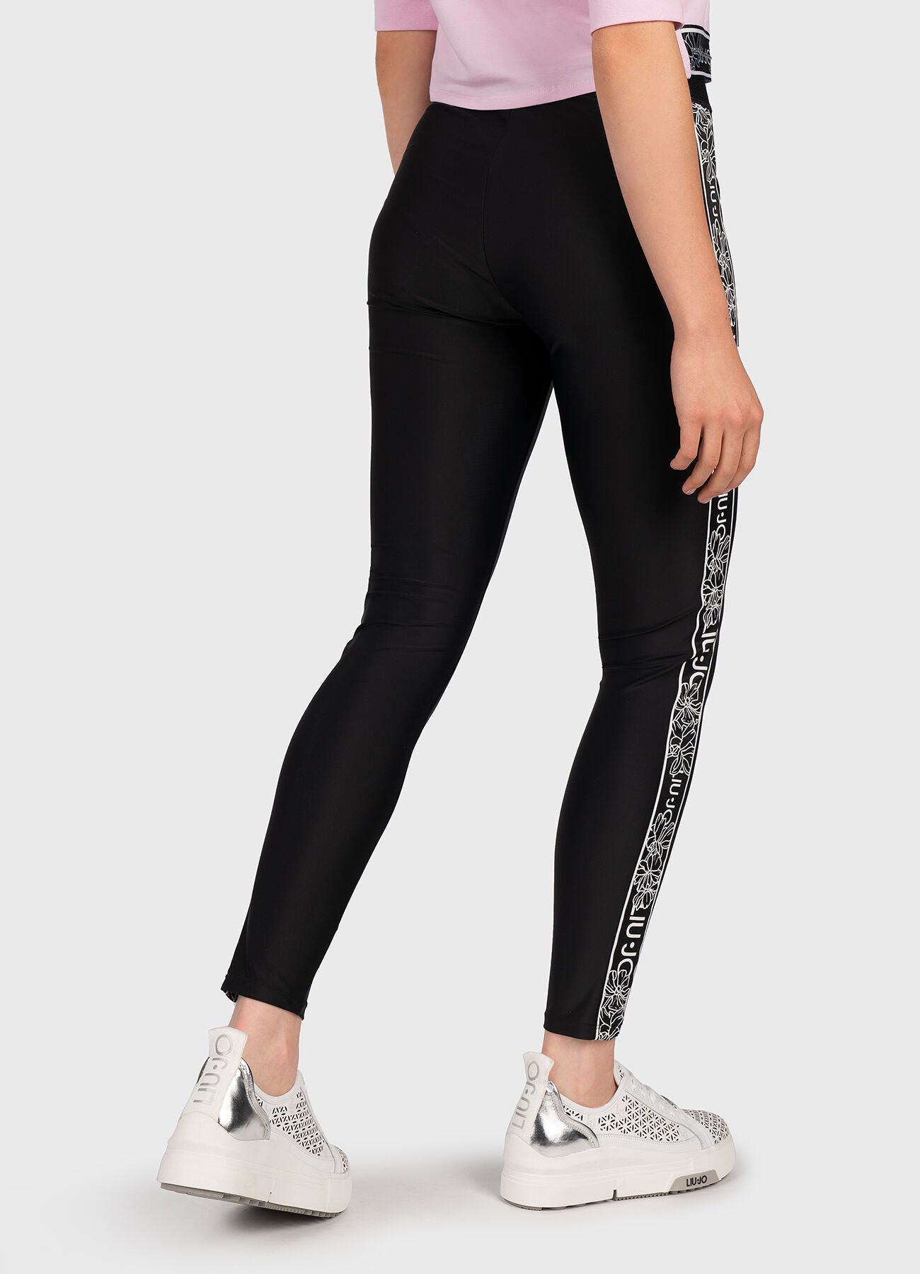 LEGGINS LIUJO IN JERSEY BANDA LATERALE