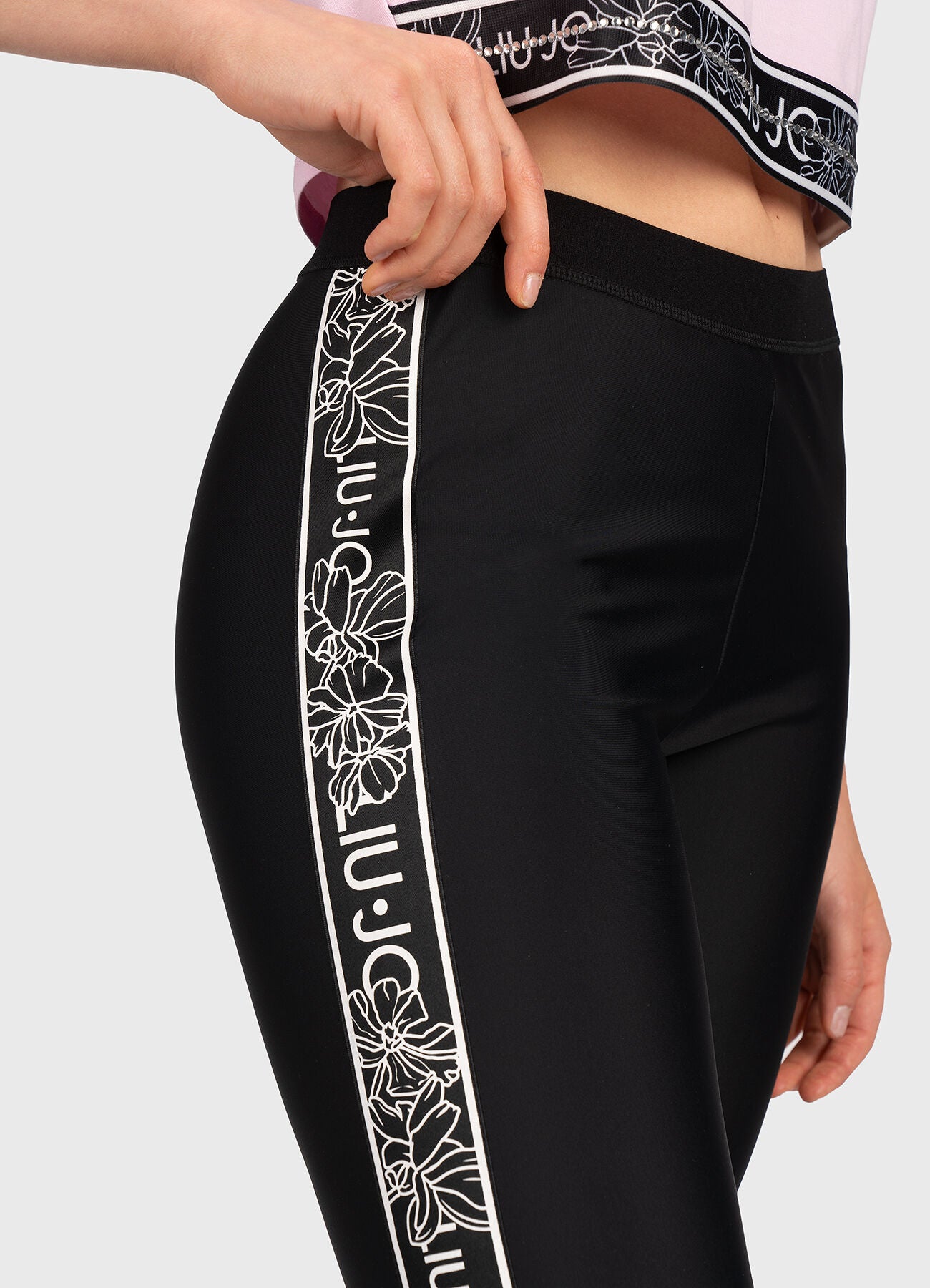 LEGGINS LIUJO IN JERSEY BANDA LATERALE