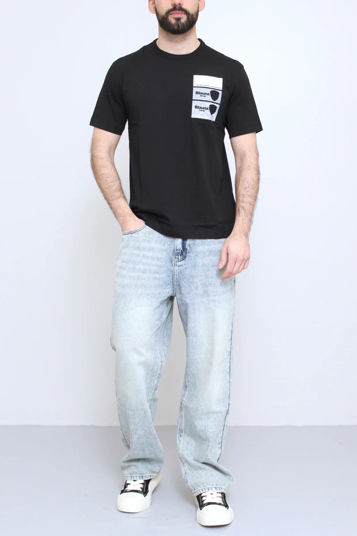 TSHIRT BLAUER PALMER MC LOGO REFLEX