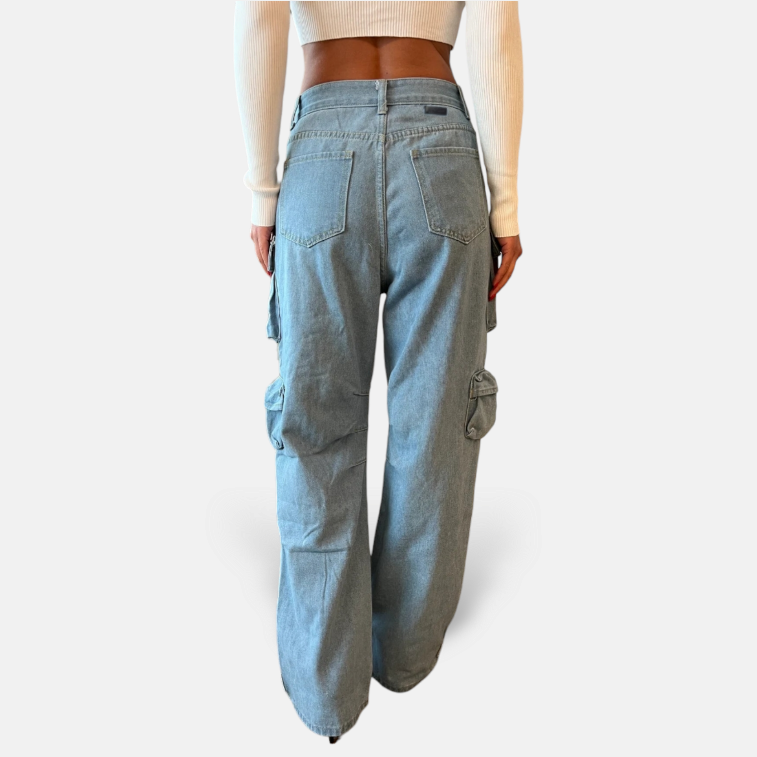 JEANS ALENA MULTITASCHE CARGO PALAZZO