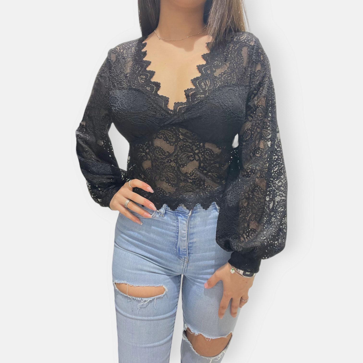 TOP SEM ESME IN PIZZO COPPETTE