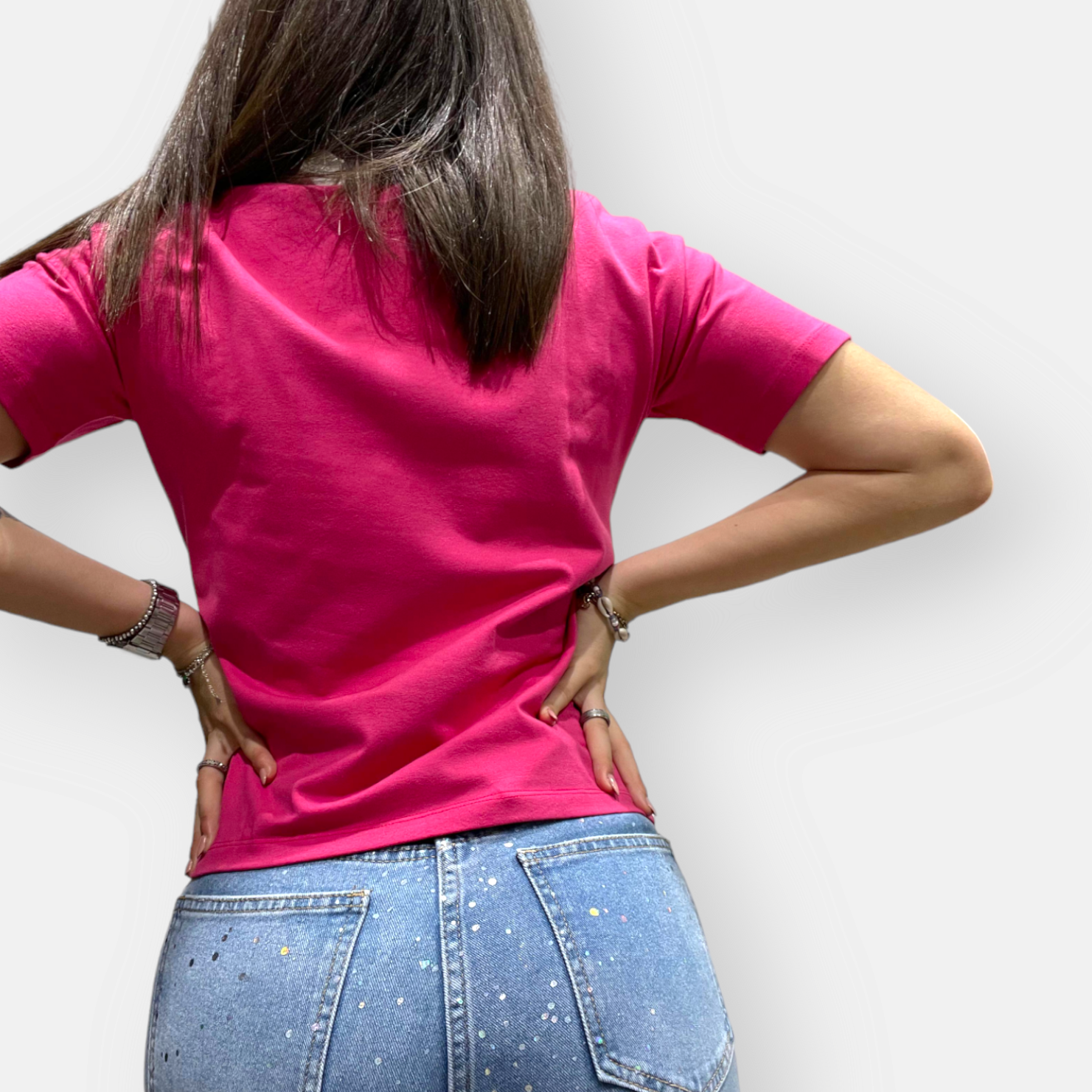 TSHIRT GAELLE PARIS CROP MC LOGO ALLUNGATO