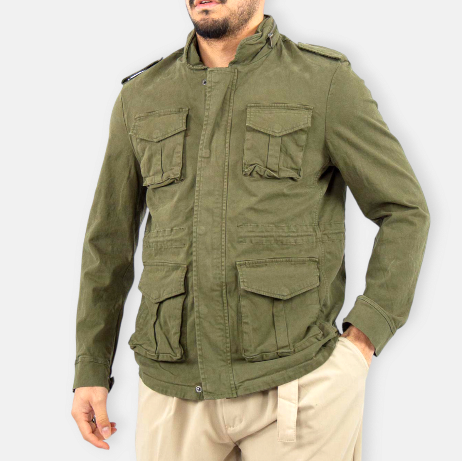 GIUBBINO SEM DAVIDE SAHARIANA COTONE SAFARI