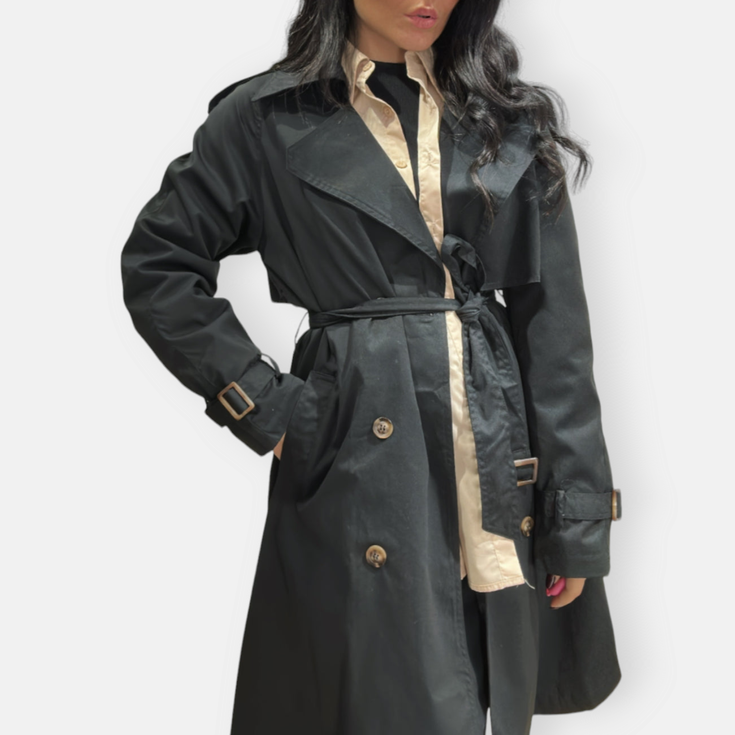 TRENCH SEM ABBIE OVERFIT