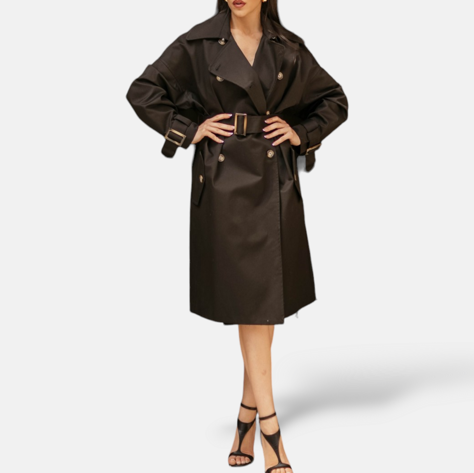 TRENCH SEM ABBIE OVERFIT