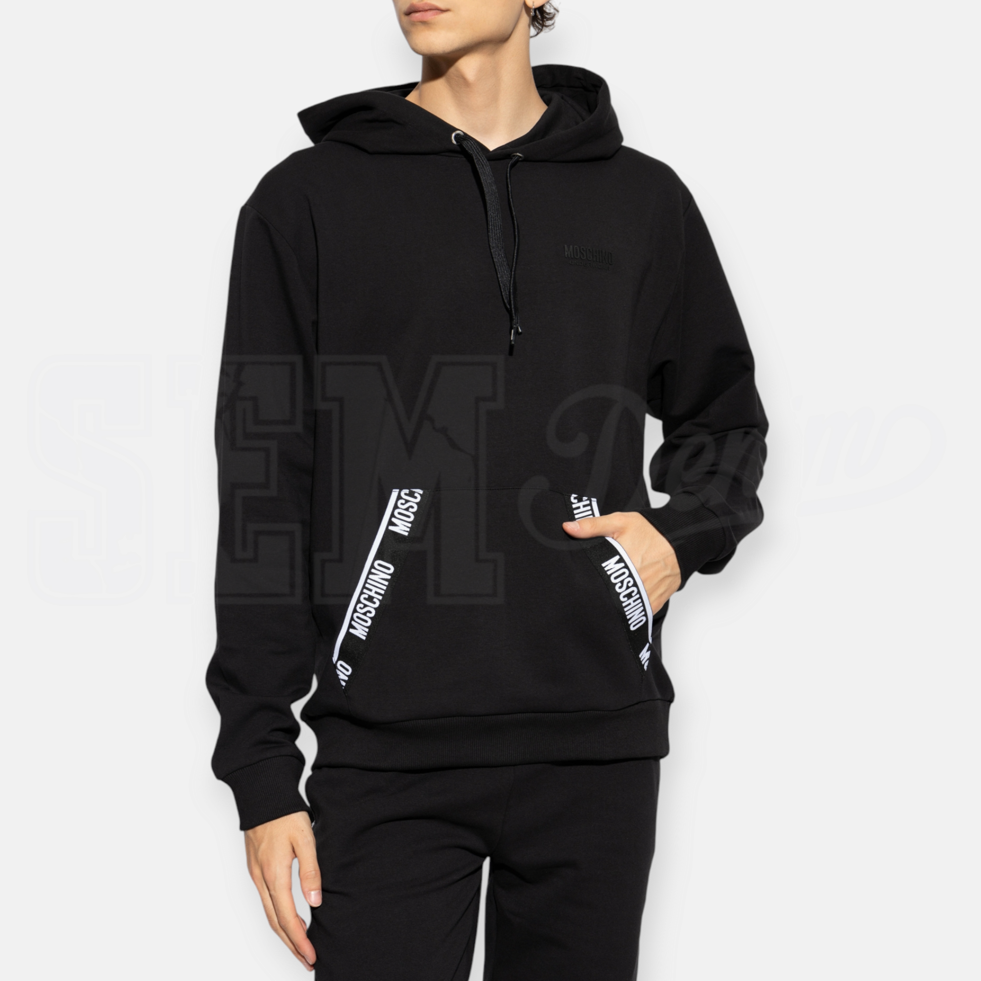 FELPA MOSCHINO CAPPUCCIO STRETCH FLEECE
