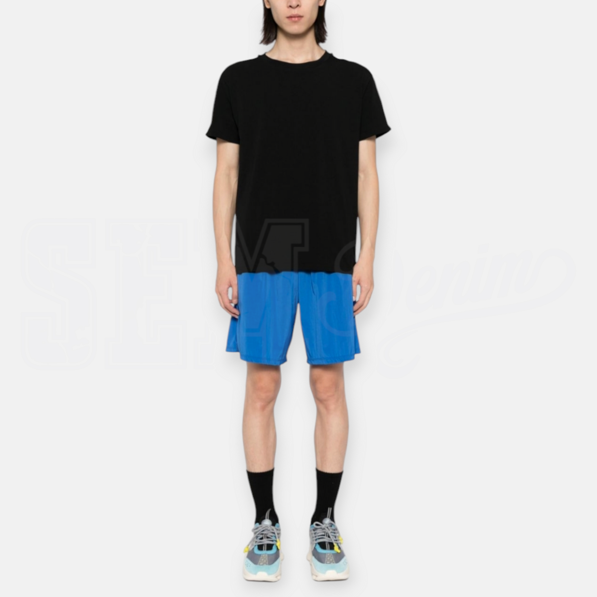 TSHIRT MOSCHINO STRETCH JERSEY BANDA MANICA CORTA