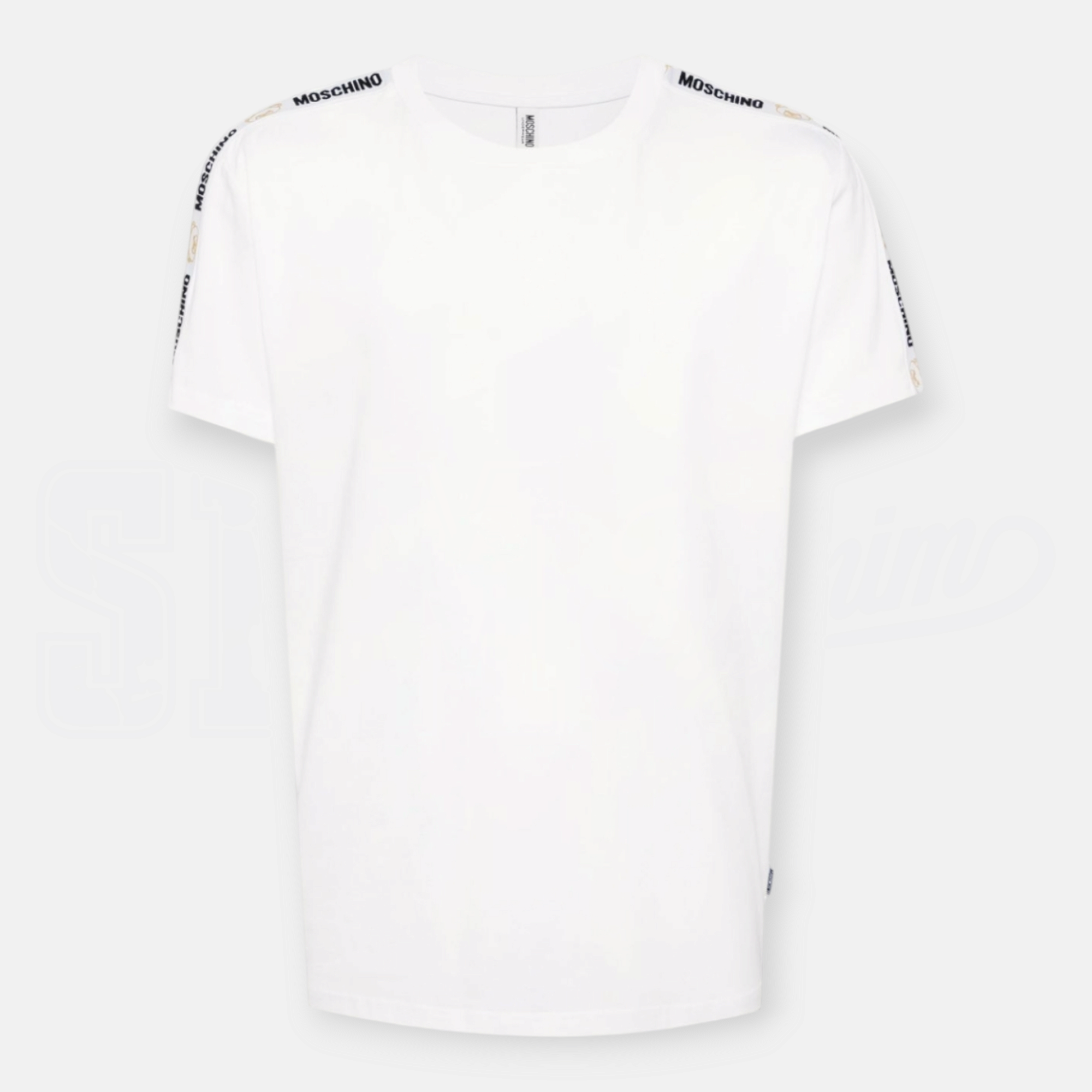 TSHIRT MOSCHINO STRETCH JERSEY BANDA MANICA CORTA