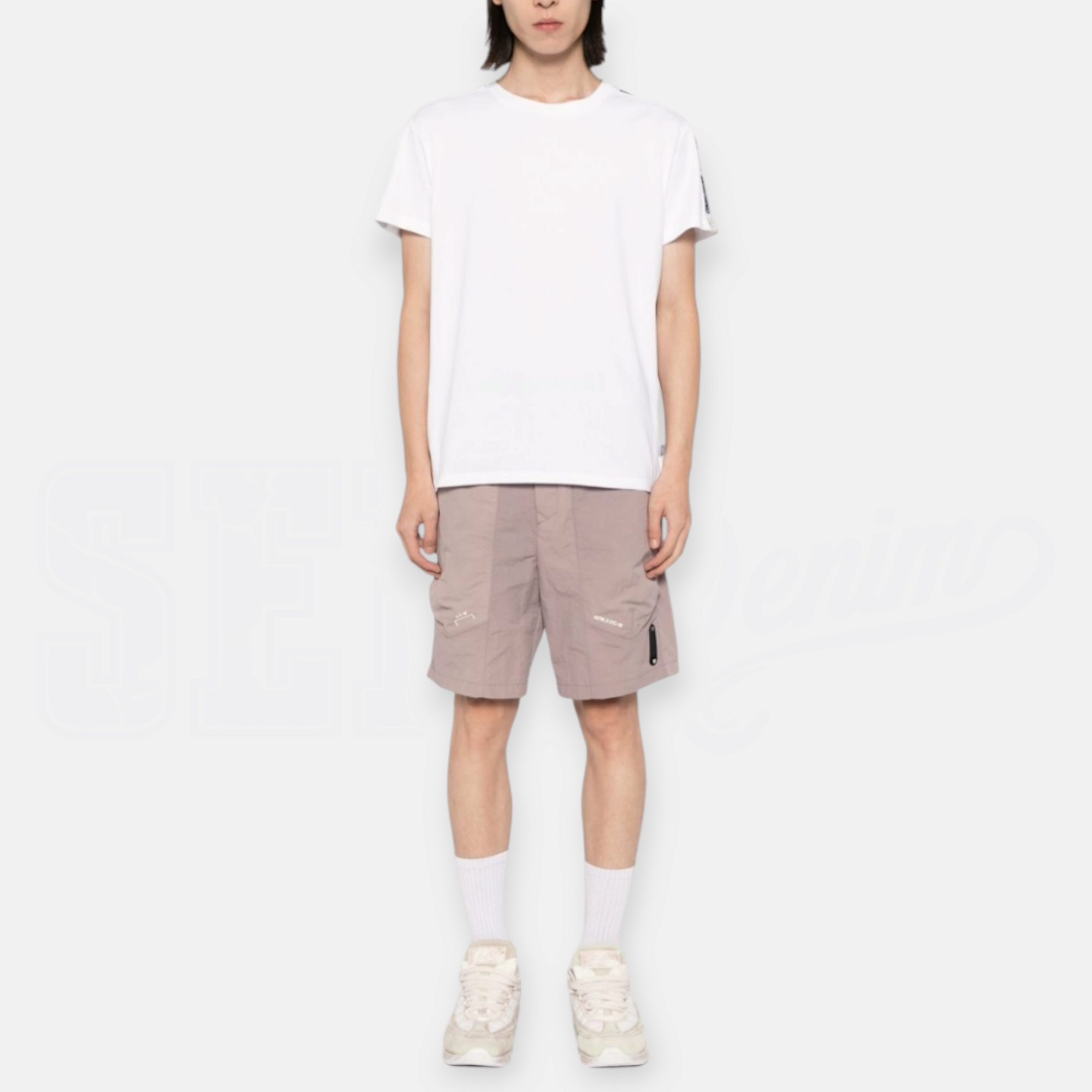 TSHIRT MOSCHINO STRETCH JERSEY BANDA MANICA CORTA