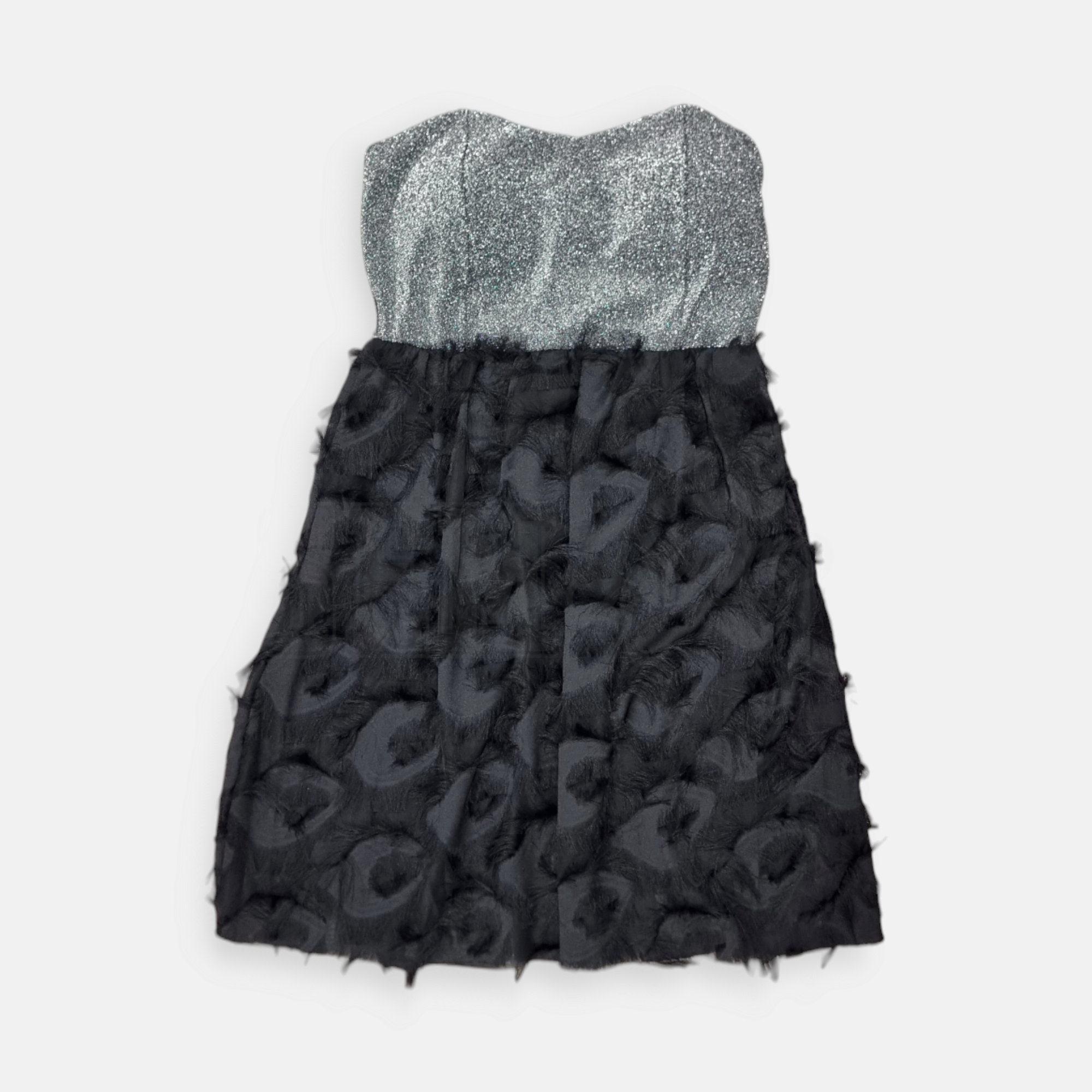 ABITO SEM VAMP A FASCIA GLITTER FONDO IMPIUMATO