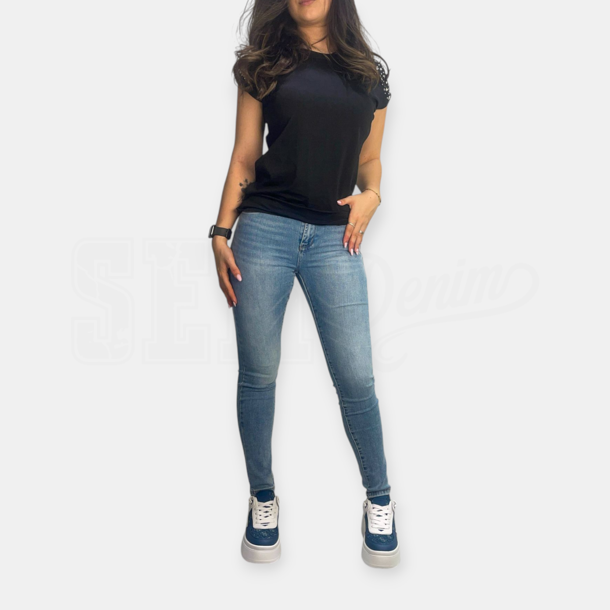 JEANS SEM STELLA LAV. CHIARO PUSH-UP SKINNY