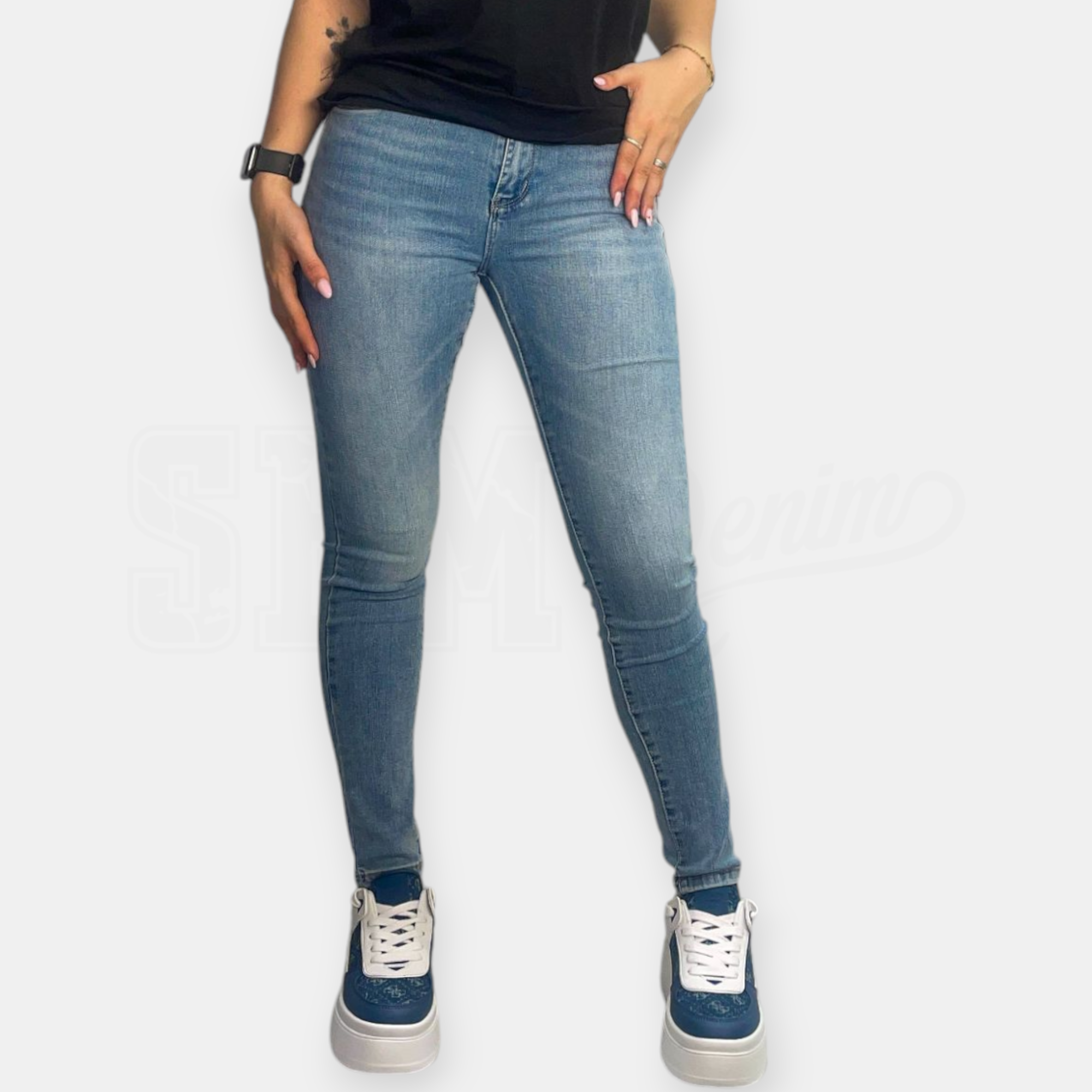 JEANS SEM STELLA LAV. CHIARO PUSH-UP SKINNY