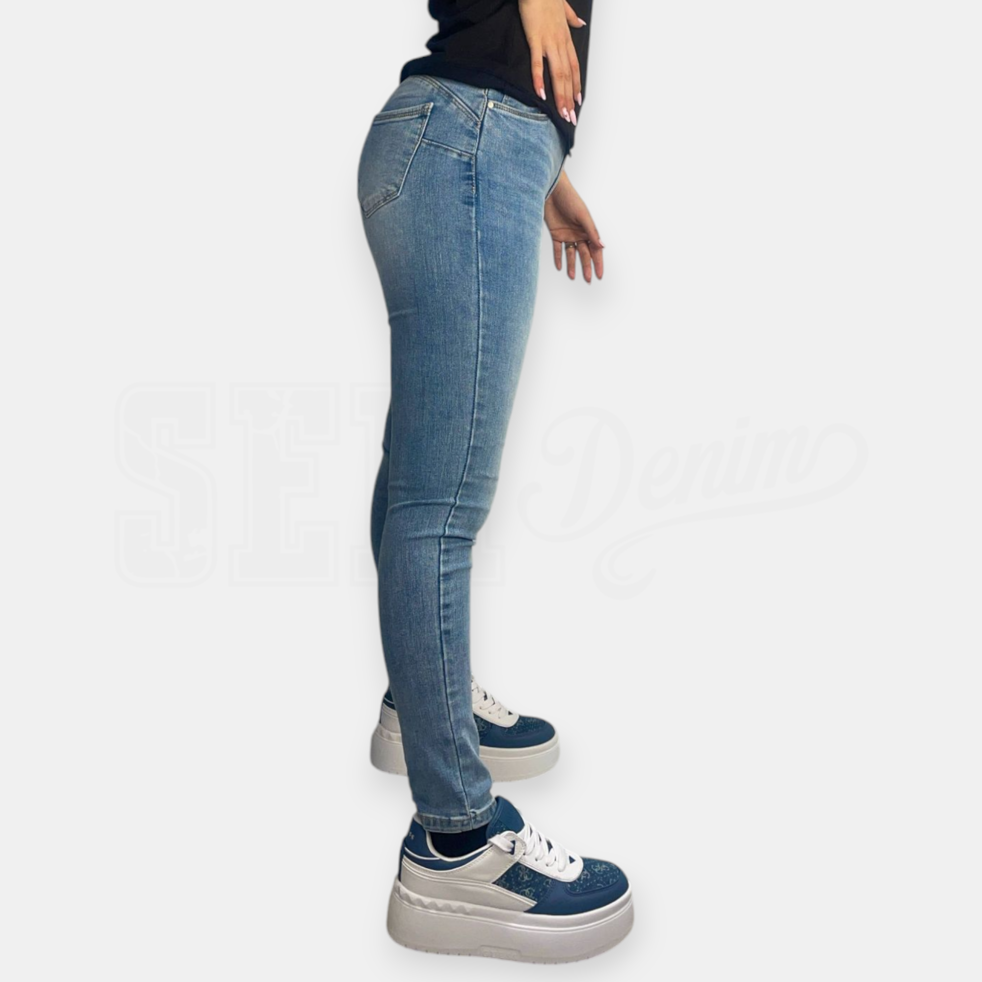 JEANS SEM STELLA LAV. CHIARO PUSH-UP SKINNY