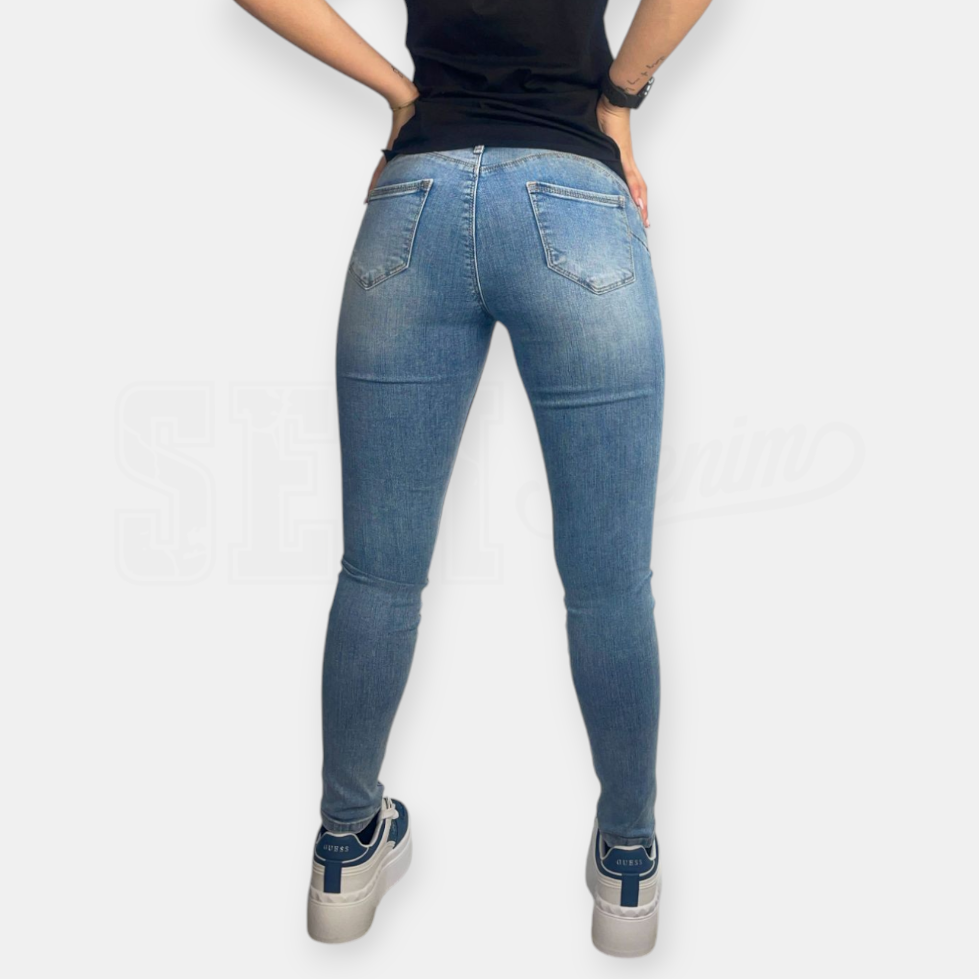 JEANS SEM STELLA LAV. CHIARO PUSH-UP SKINNY