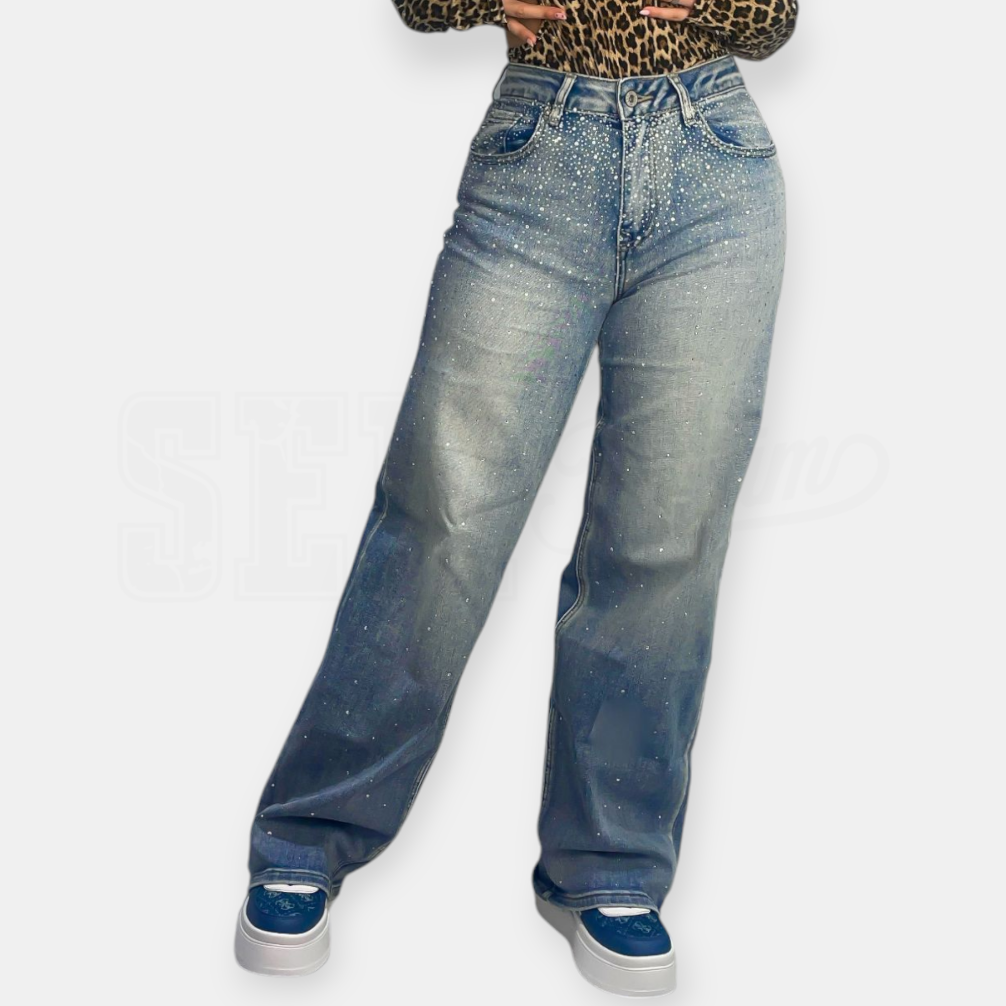 JEANS SEM ALLEGRA SHAPE-UP WIDE LEG DIAMOND RAIN