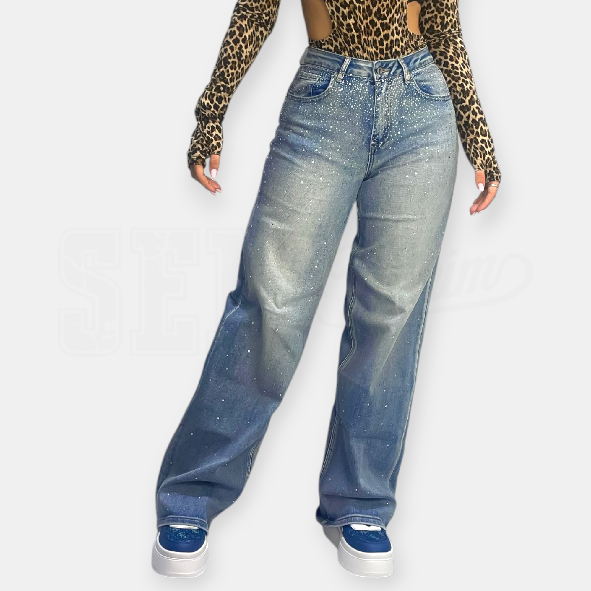 JEANS SEM ALLEGRA SHAPE-UP WIDE LEG DIAMOND RAIN