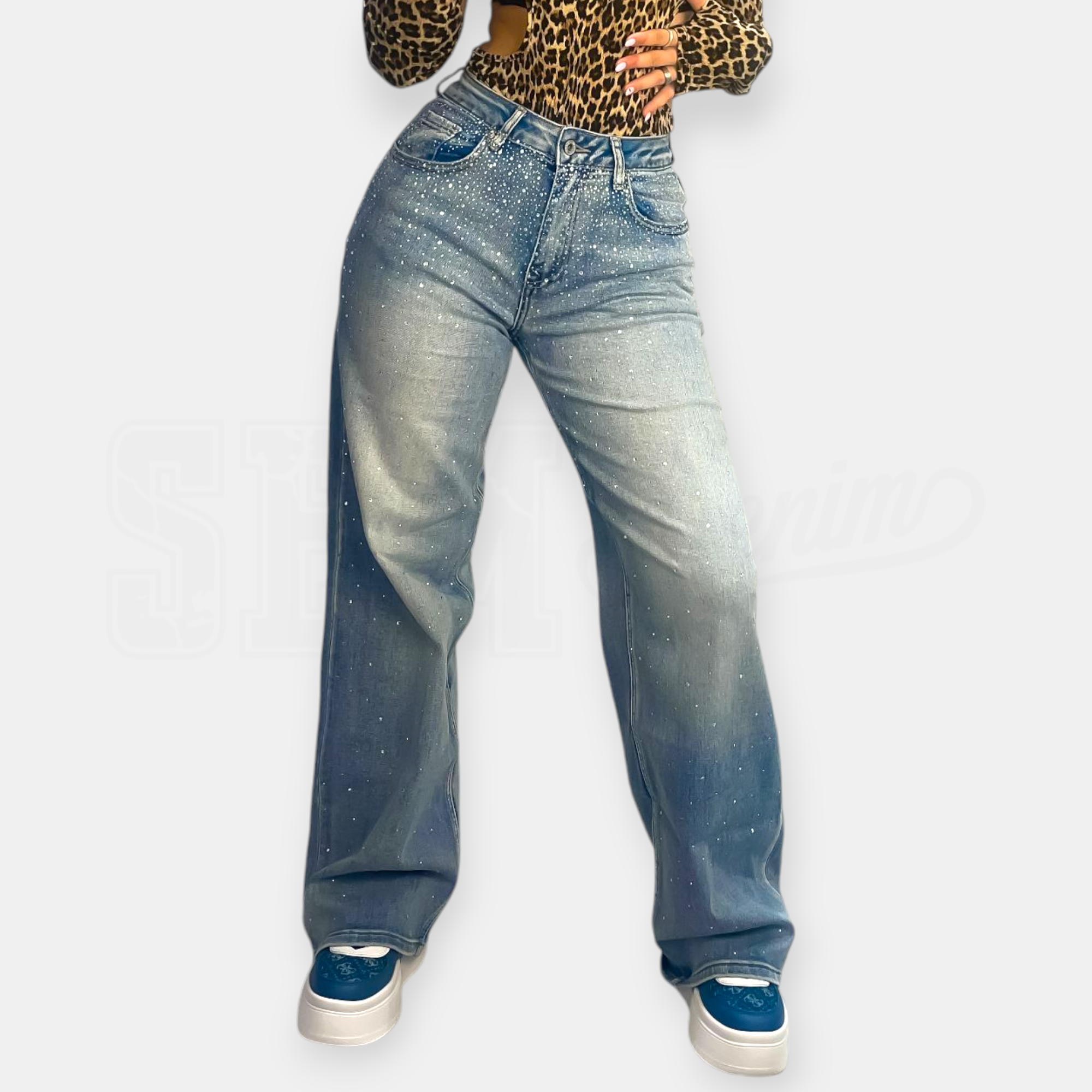 JEANS SEM ALLEGRA SHAPE-UP WIDE LEG DIAMOND RAIN