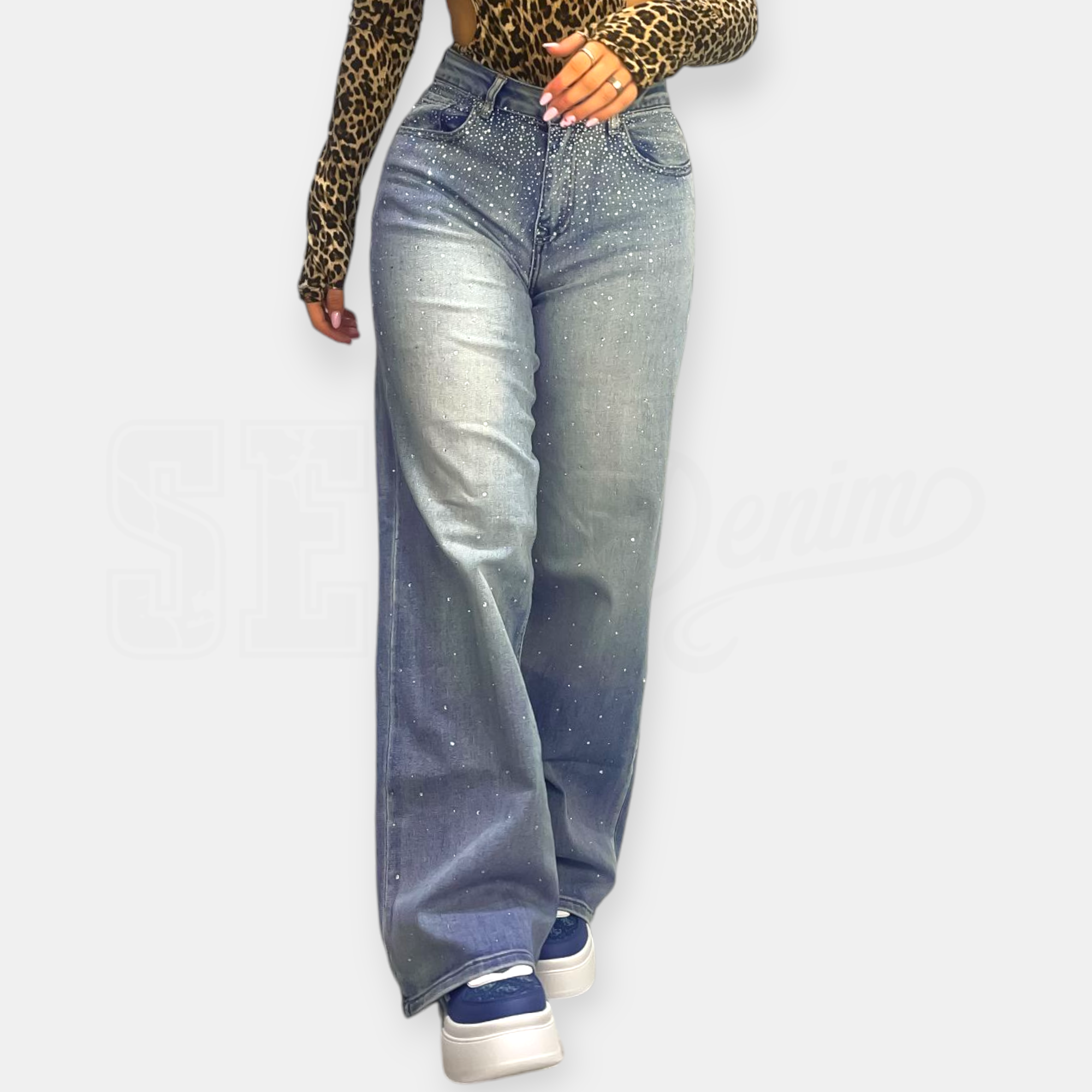 JEANS SEM ALLEGRA SHAPE-UP WIDE LEG DIAMOND RAIN
