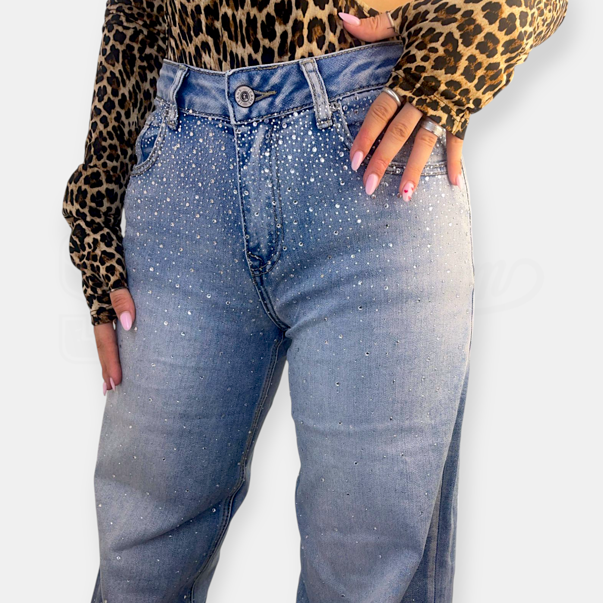 JEANS SEM ALLEGRA SHAPE-UP WIDE LEG DIAMOND RAIN