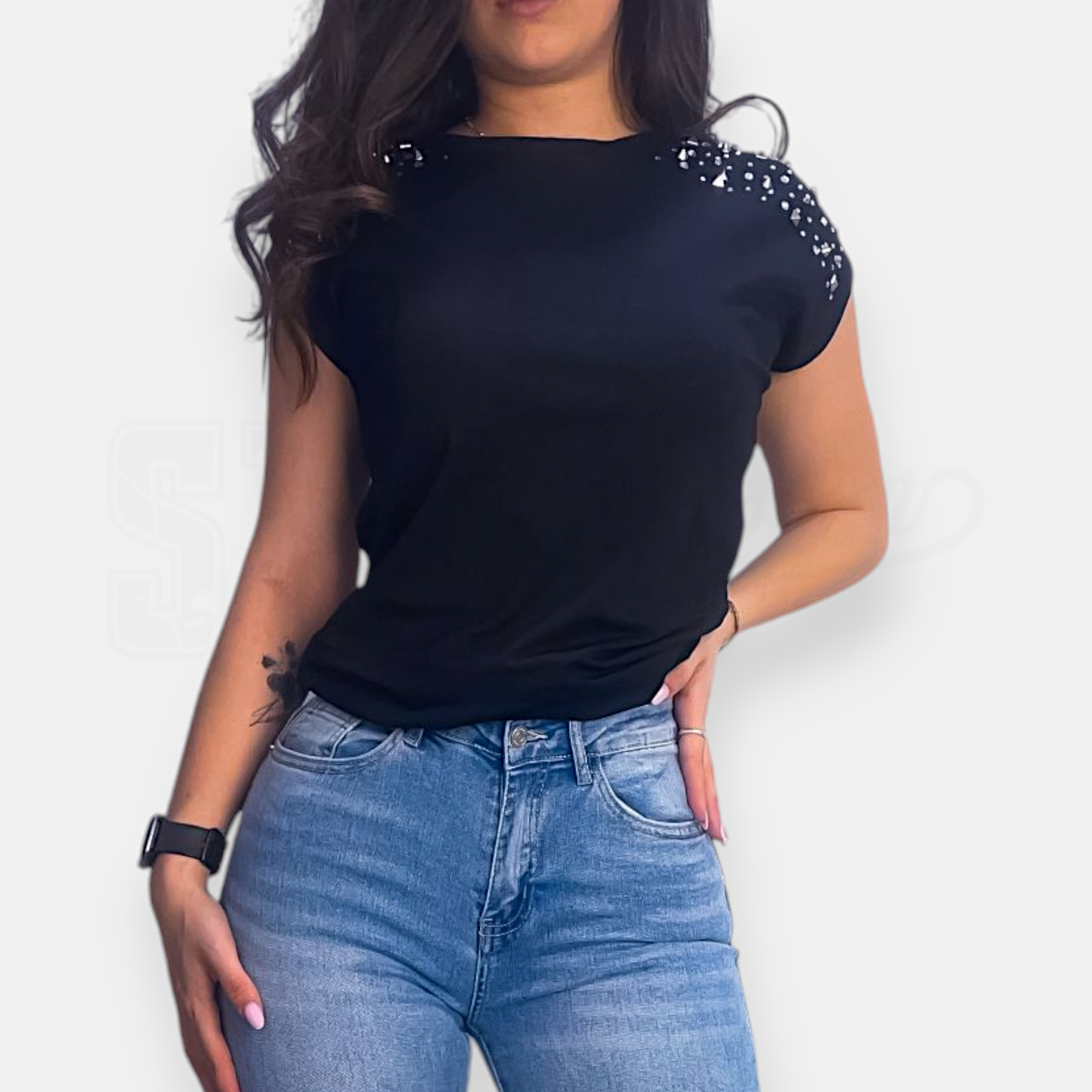 TSHIRT SEM AMELIA MANICA CORTA 3QUART BORCHIATA