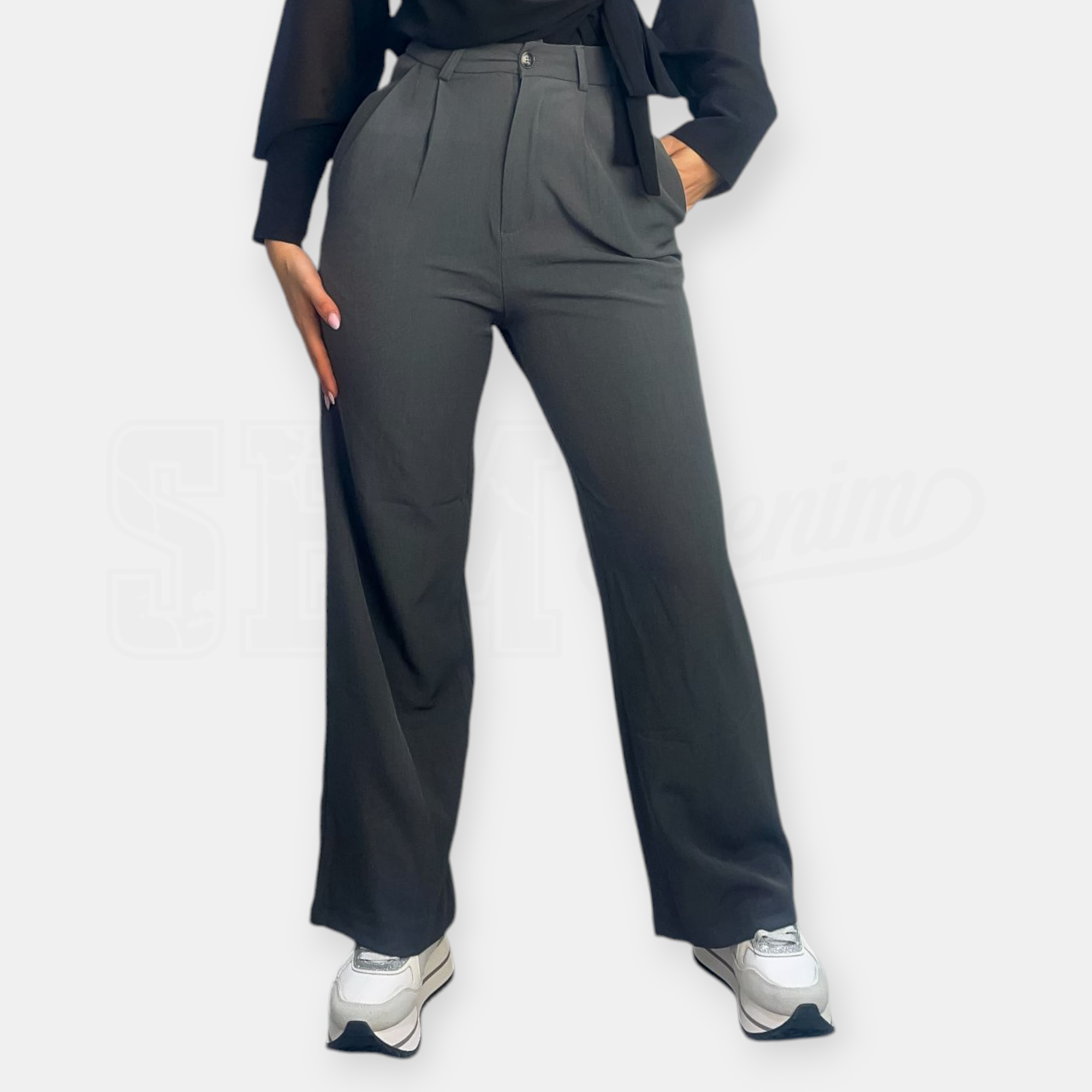 PANTALONE SEM AGATA PALAZZO DOPPIA PENCES