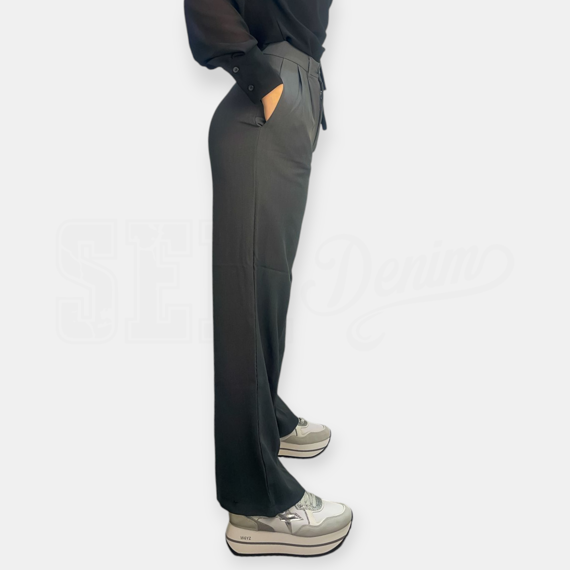 PANTALONE SEM AGATA PALAZZO DOPPIA PENCES