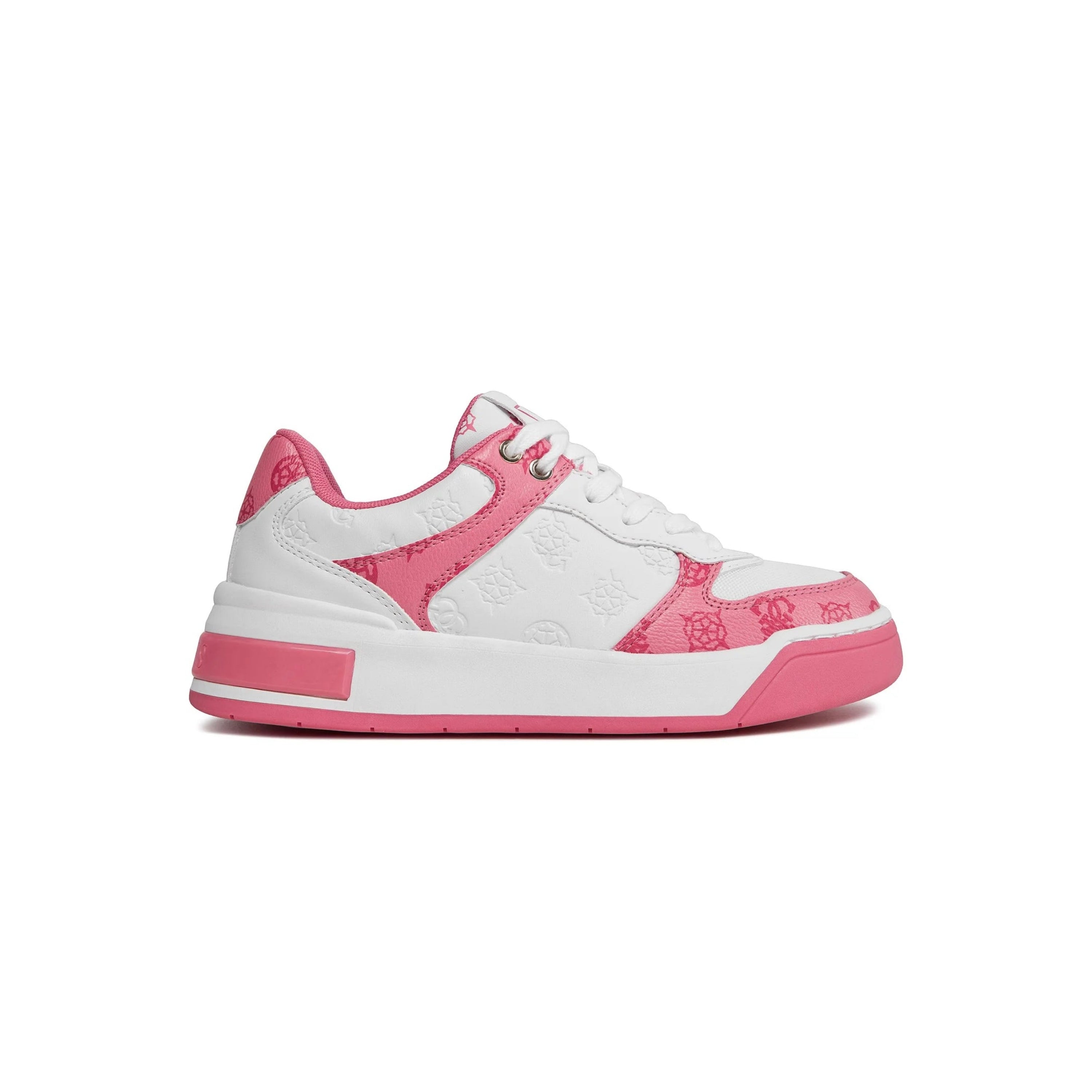 SCARPE GUESS CLARKZ LV FONDO CASSETTA BIANCO ROSA