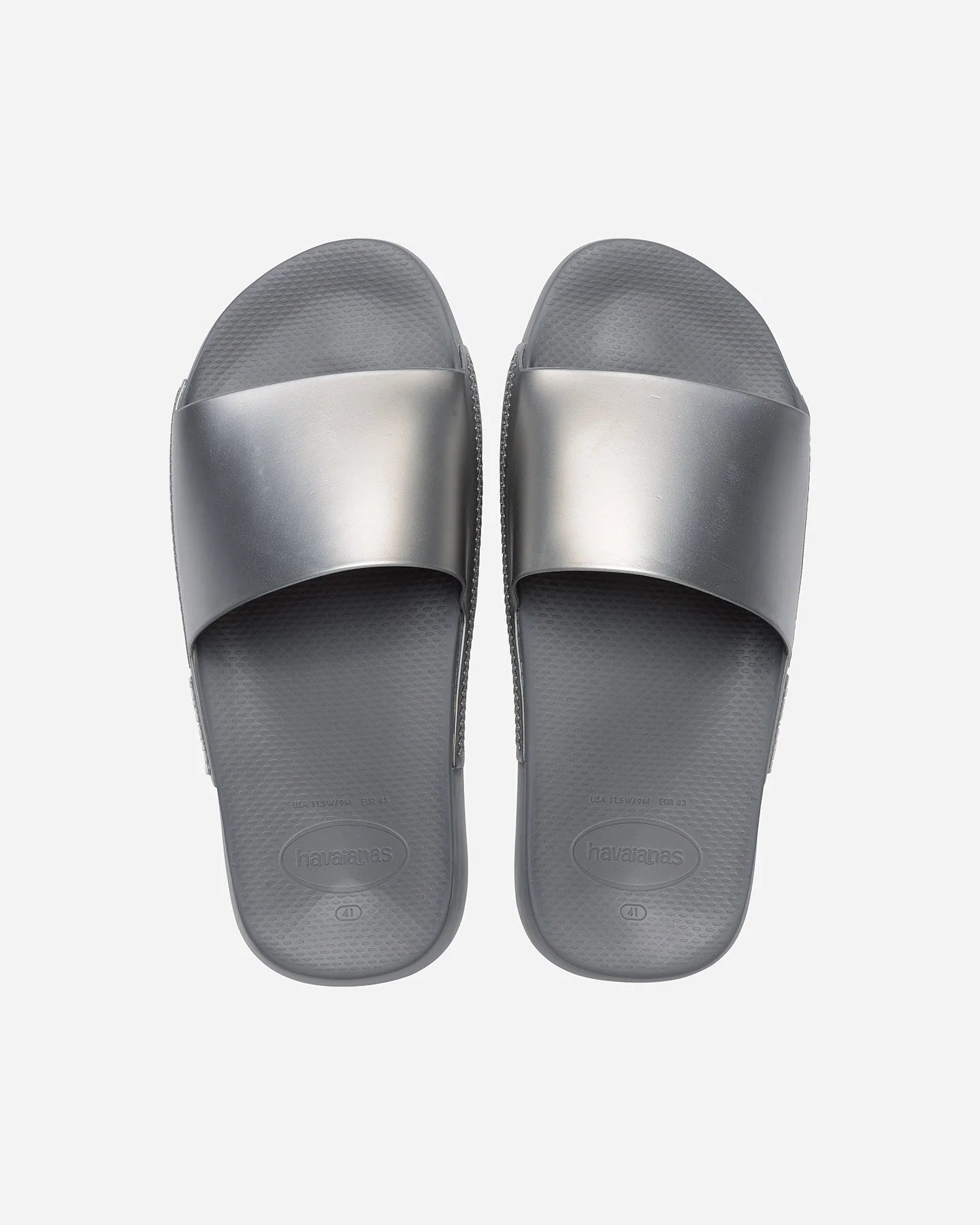 CIABATTA SLIDE HAVAIANAS CLASSIC METALLIC STEEL