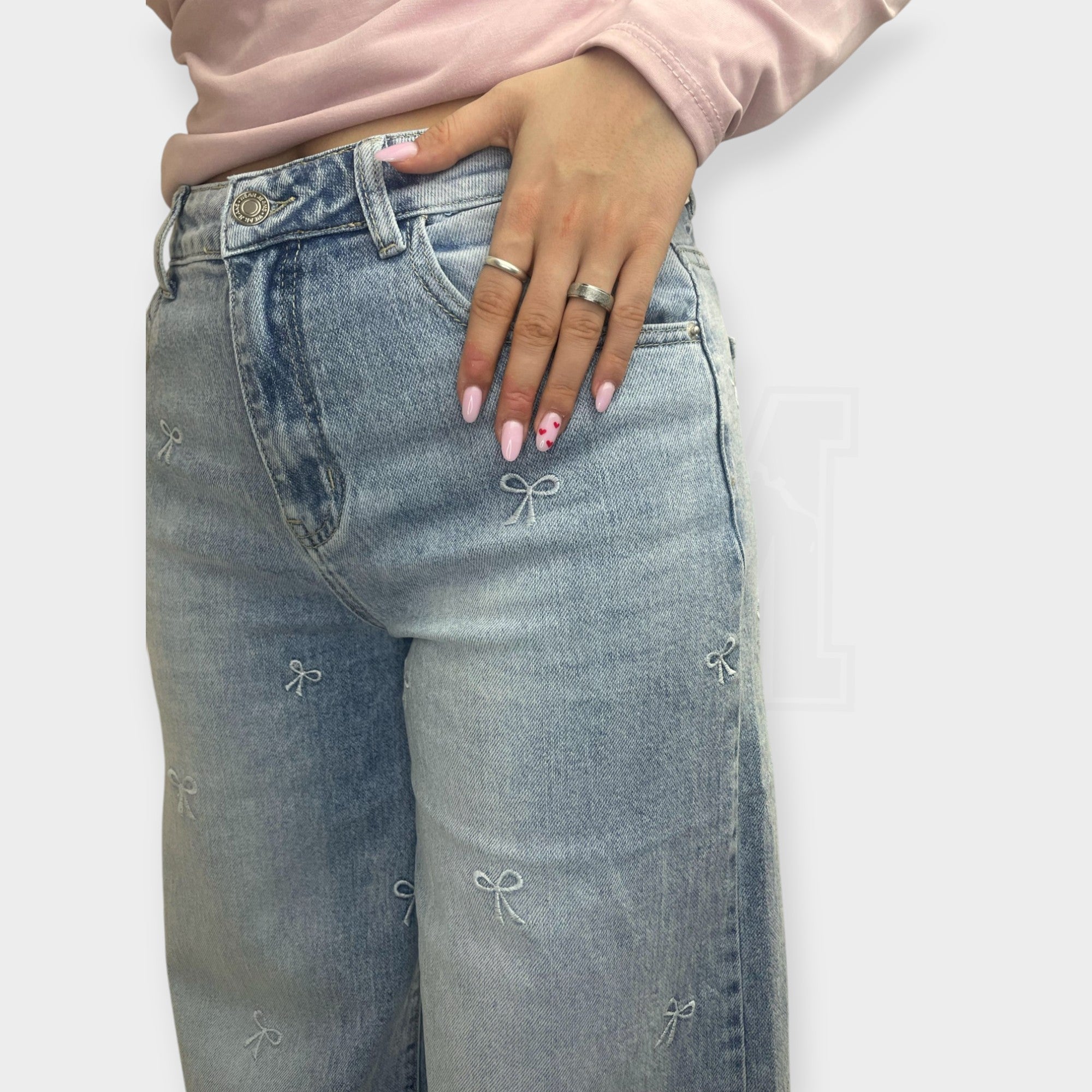 JEANS SEM ALESSANDRA WIDE LEG FULL TASSEL FIOCCHI