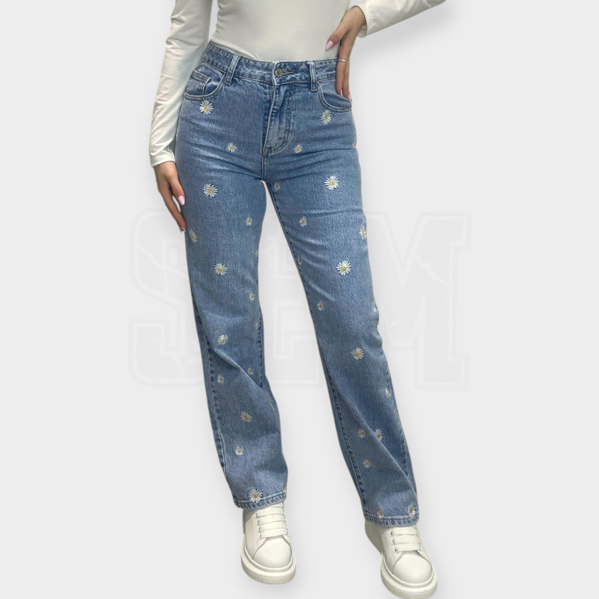 JEANS SEM ANGELA FULL DAISY MARGHERITE MOM FIT