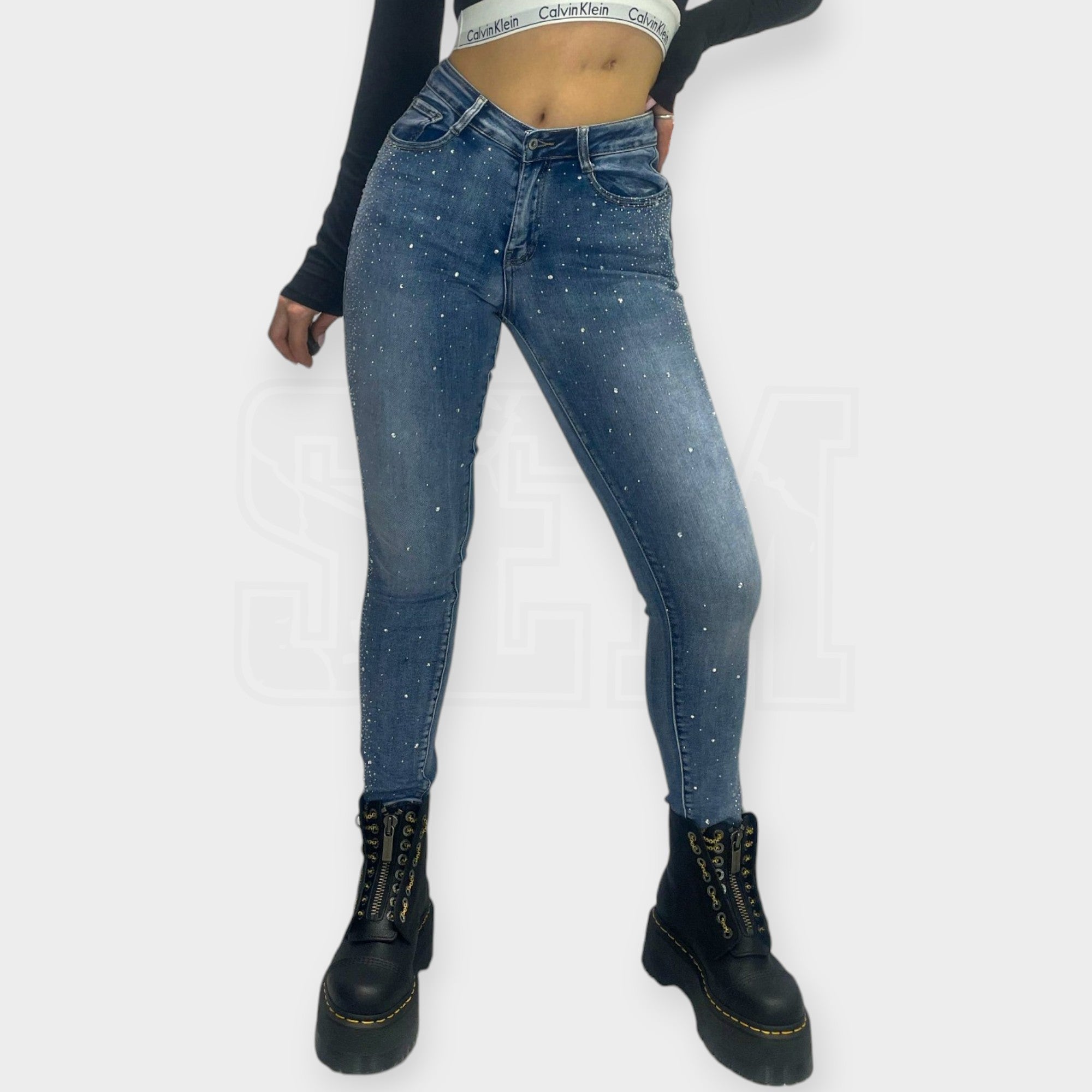 JEANS SEM STELLA PUSH-UP SKINNY DIAMOND RAIN