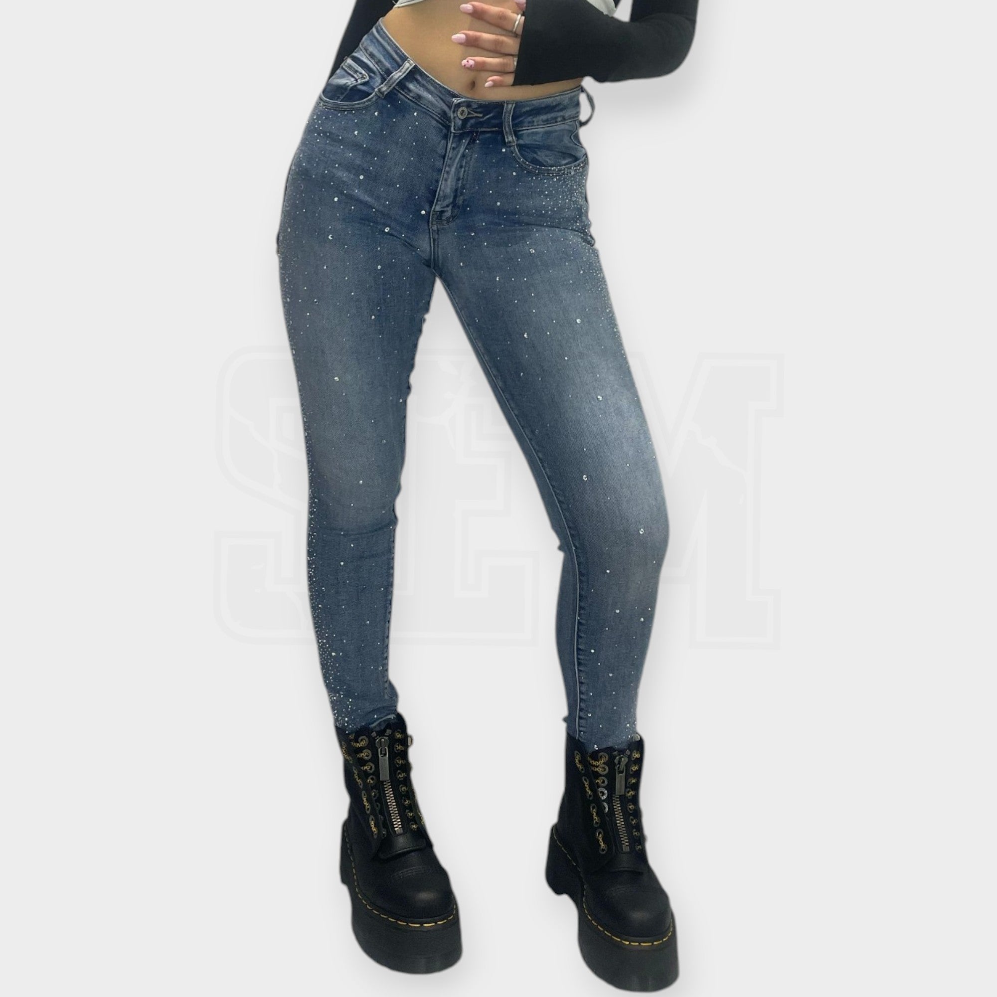 JEANS SEM STELLA PUSH-UP SKINNY DIAMOND RAIN