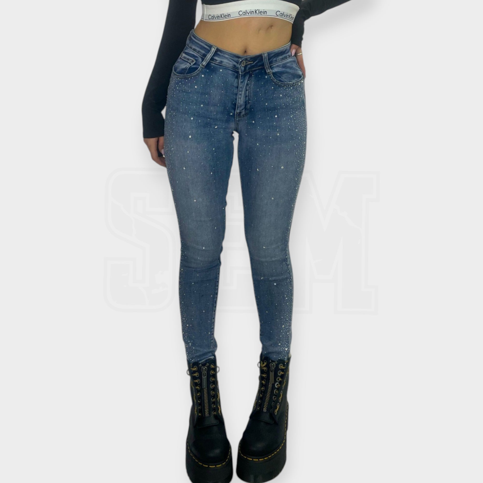 JEANS SEM STELLA PUSH-UP SKINNY DIAMOND RAIN