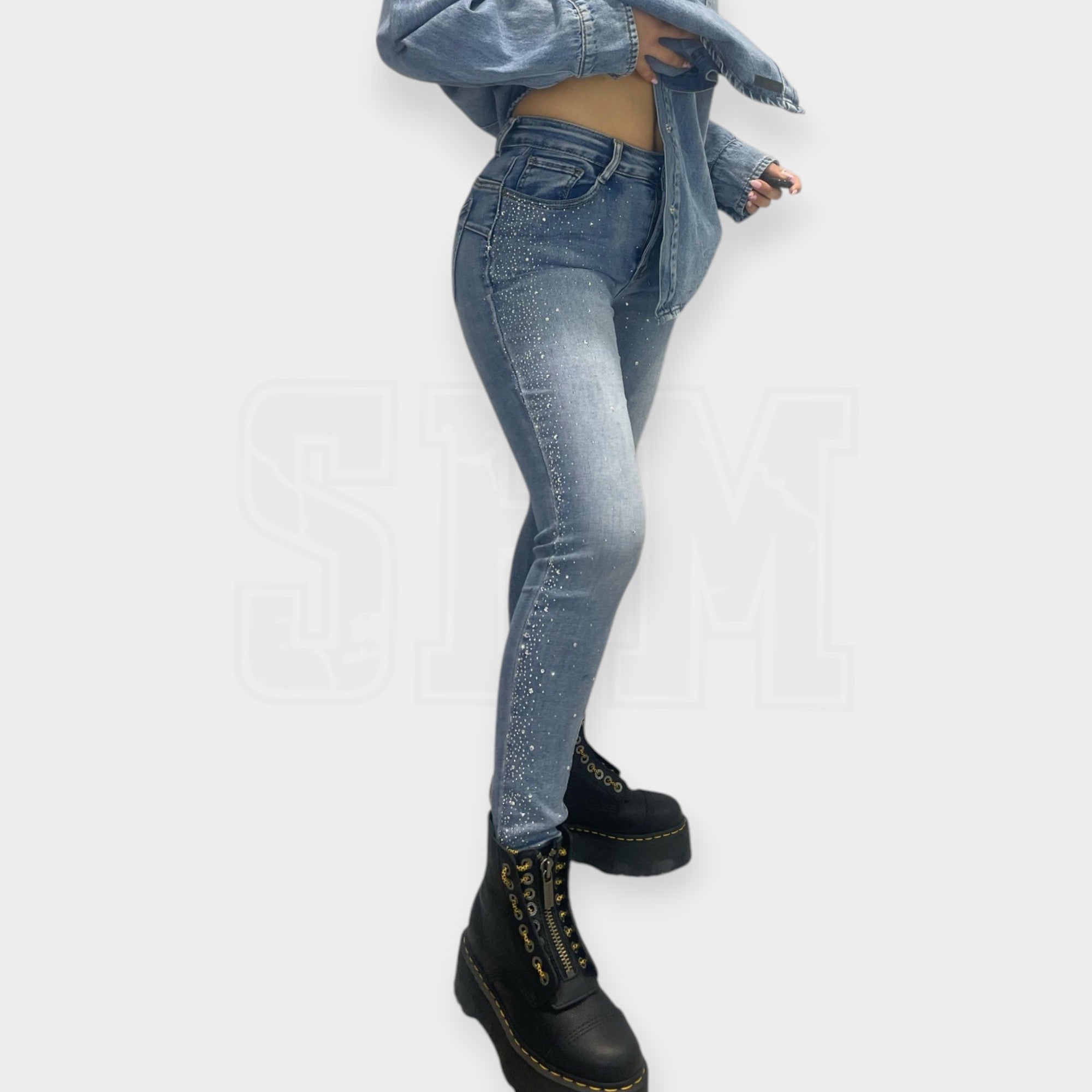 JEANS SEM STELLA PUSH-UP SKINNY DIAMOND RAIN
