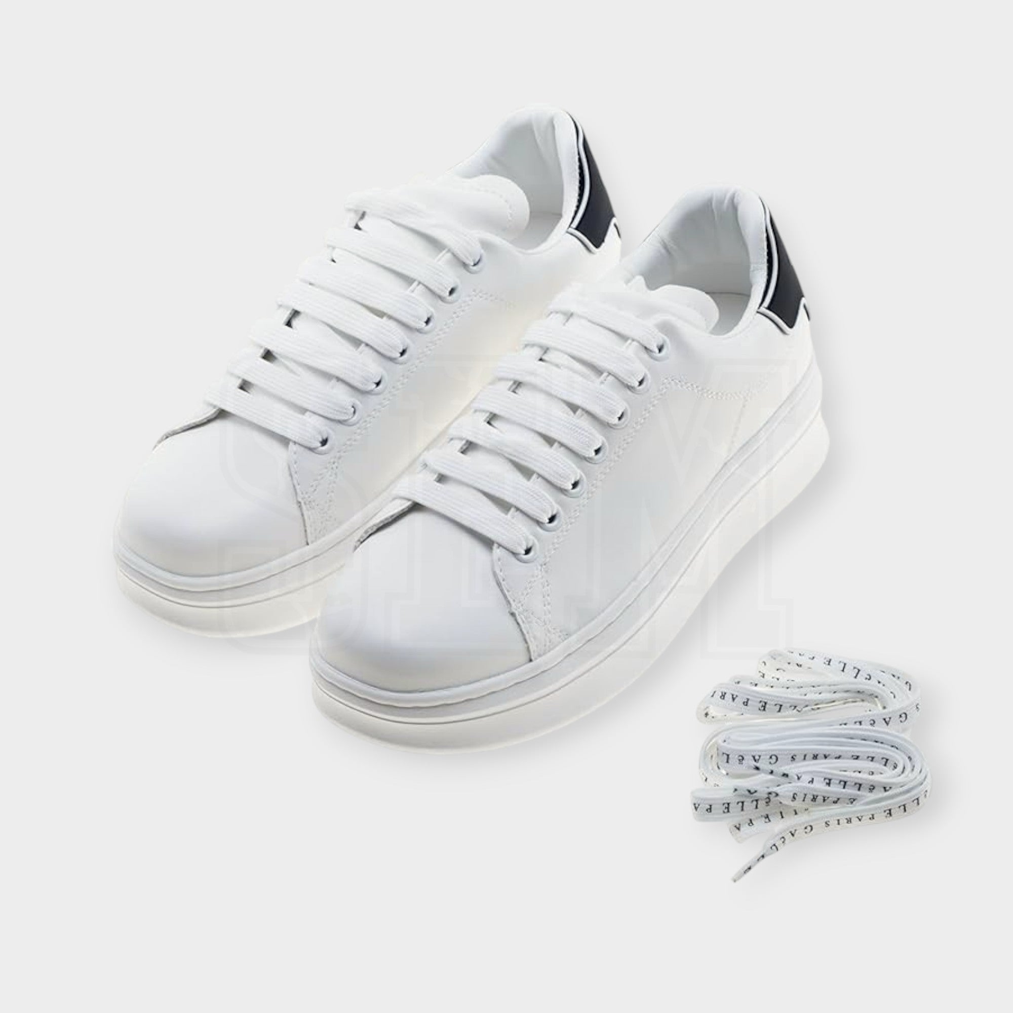 SCARPE GAELLE PARIS ADDICT IN ACTION LEATHER BIANCO