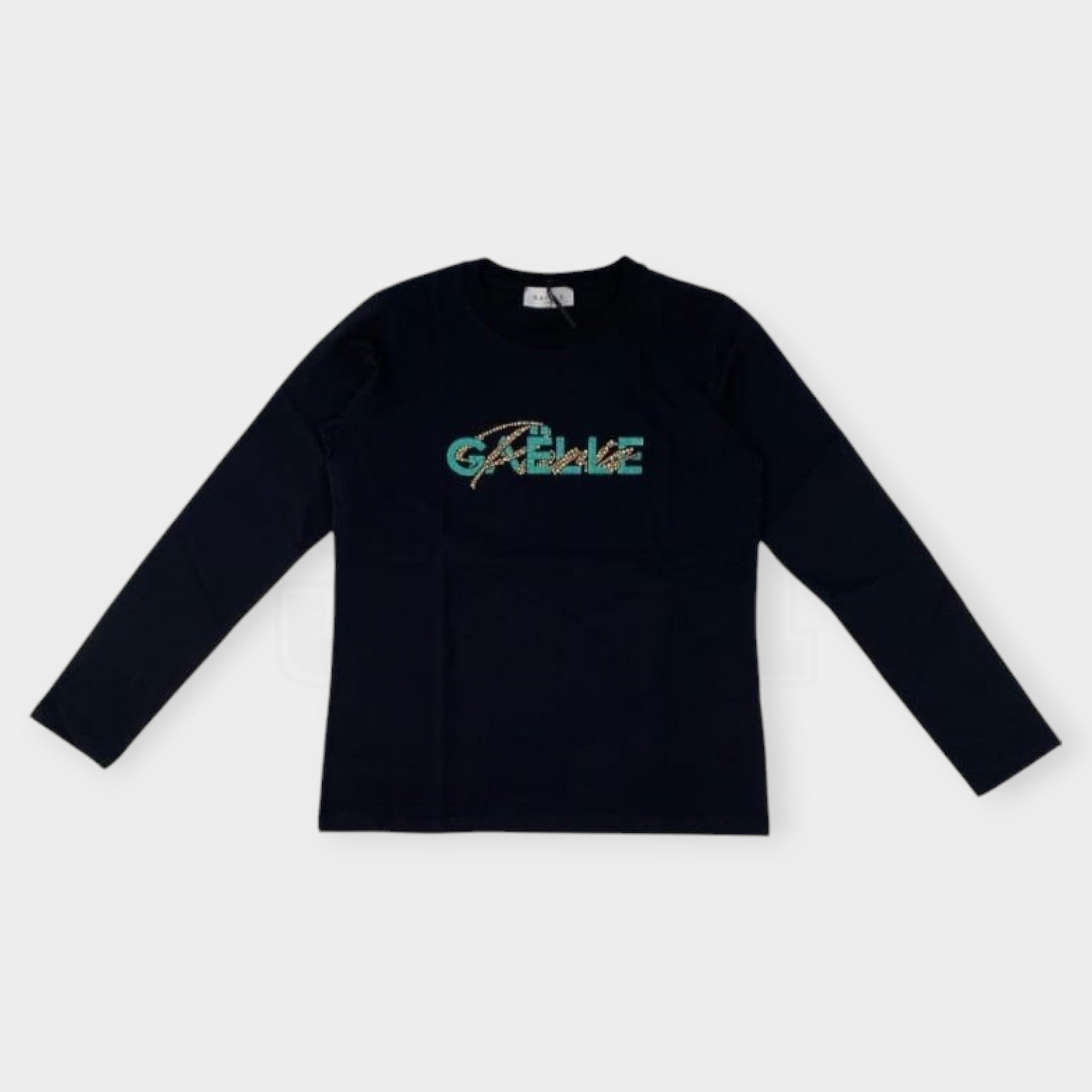 TSHIRT GAELLE MANICA LUNGA LOGO IN CONTRASTO