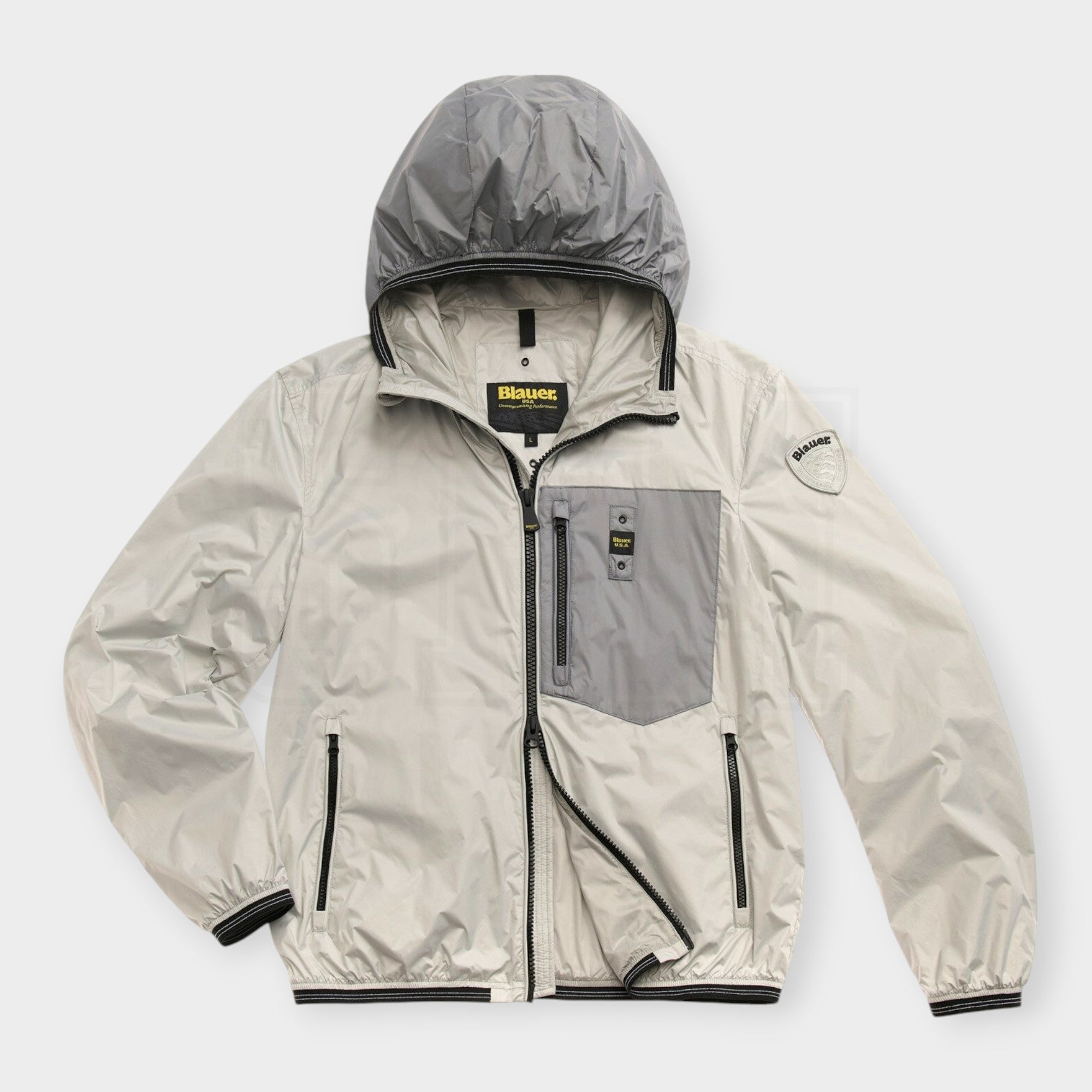 GIUBBINO BLAUER BRAY SFODERATO BICOLOR IN NYLON