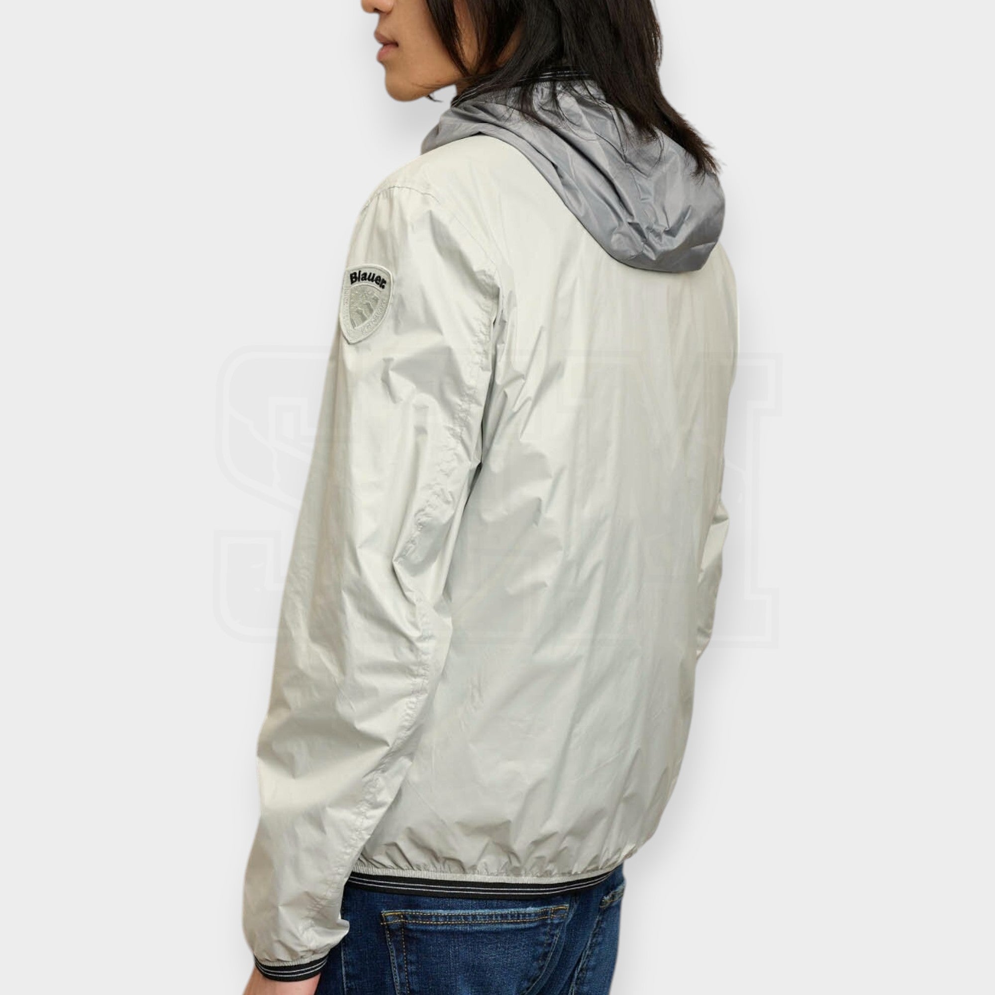 GIUBBINO BLAUER BRAY SFODERATO BICOLOR IN NYLON