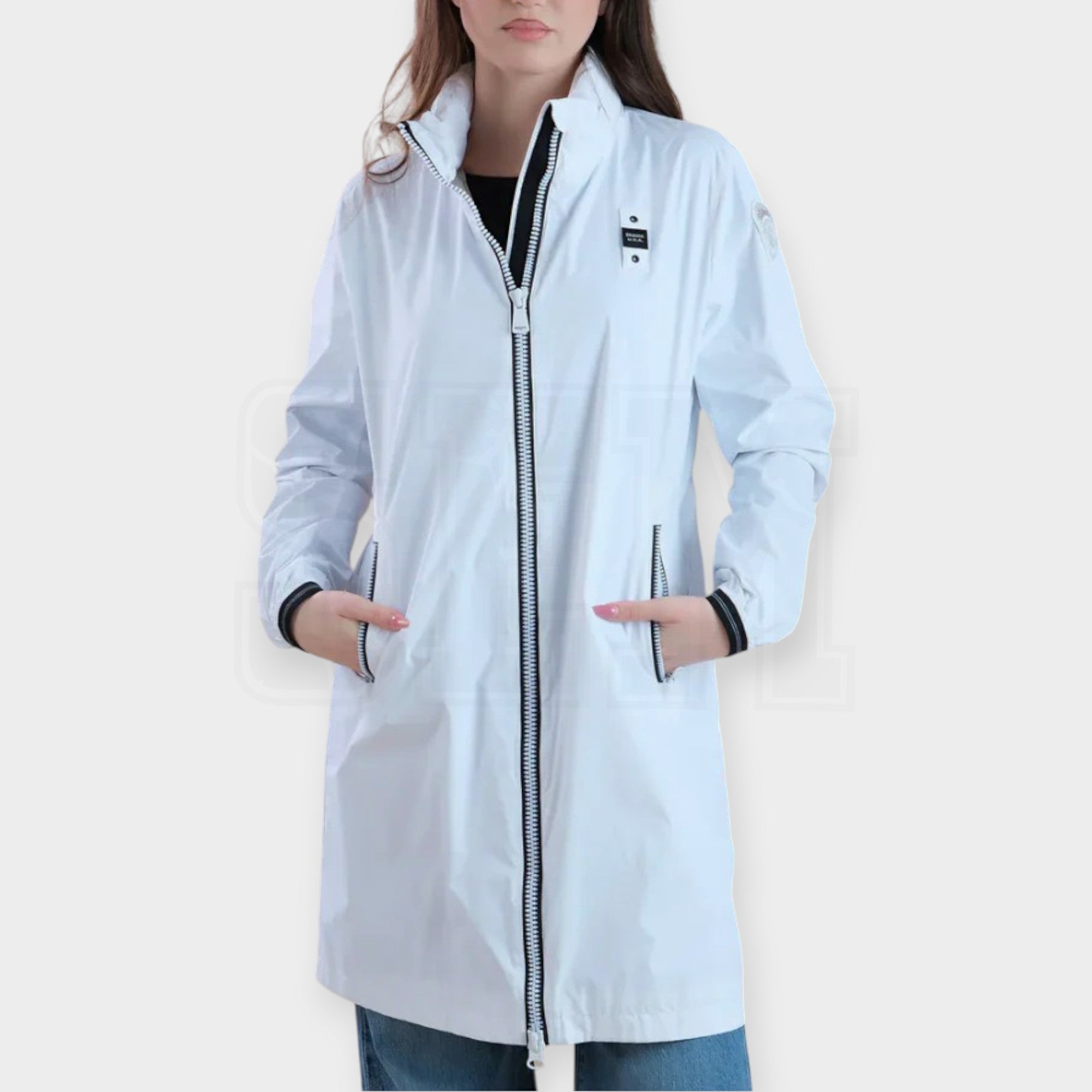 GIUBBINO BLAUER IMPERMEABILE TRENCH FODERATO