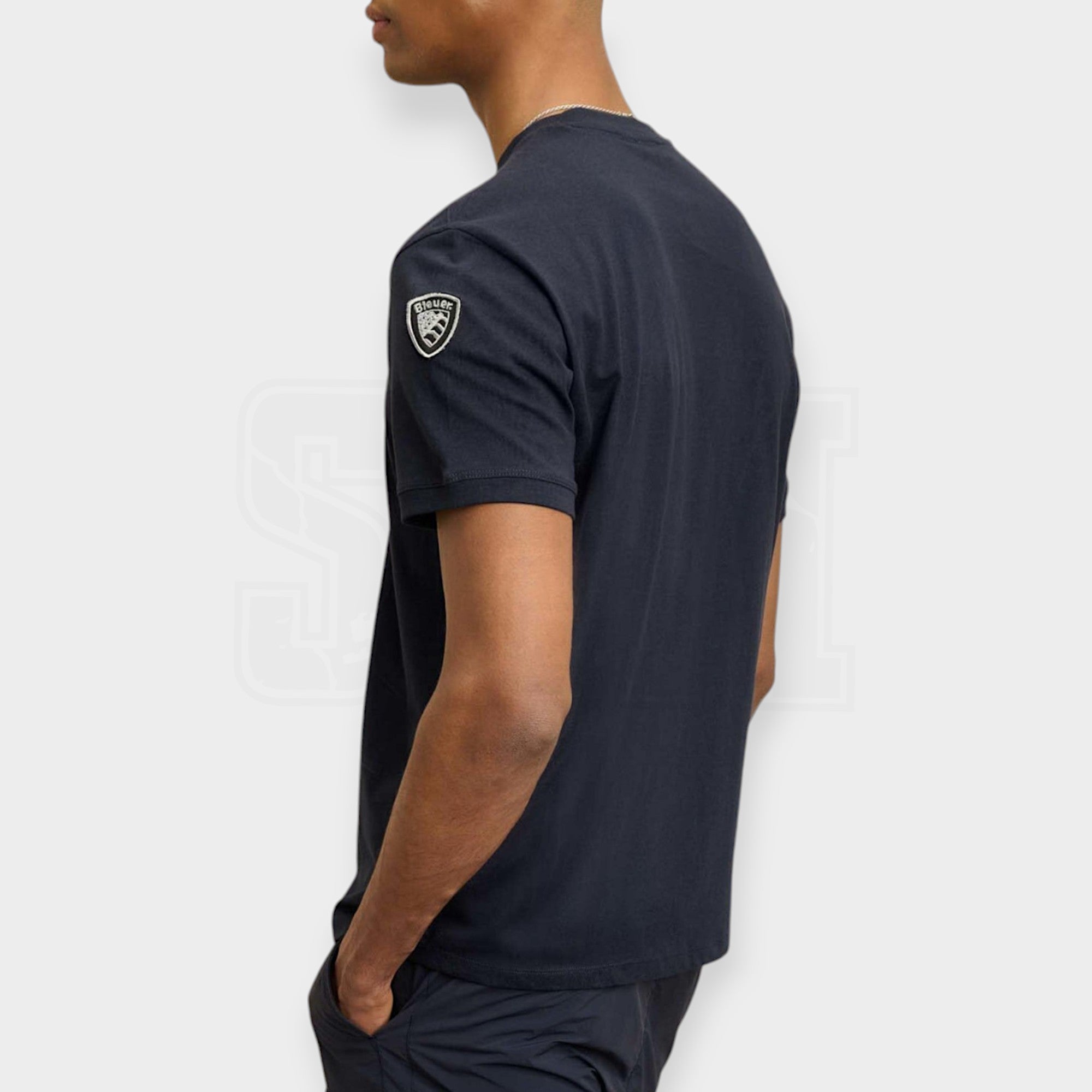 TSHIRT BLAUER ANTONY SCUDO MANICA