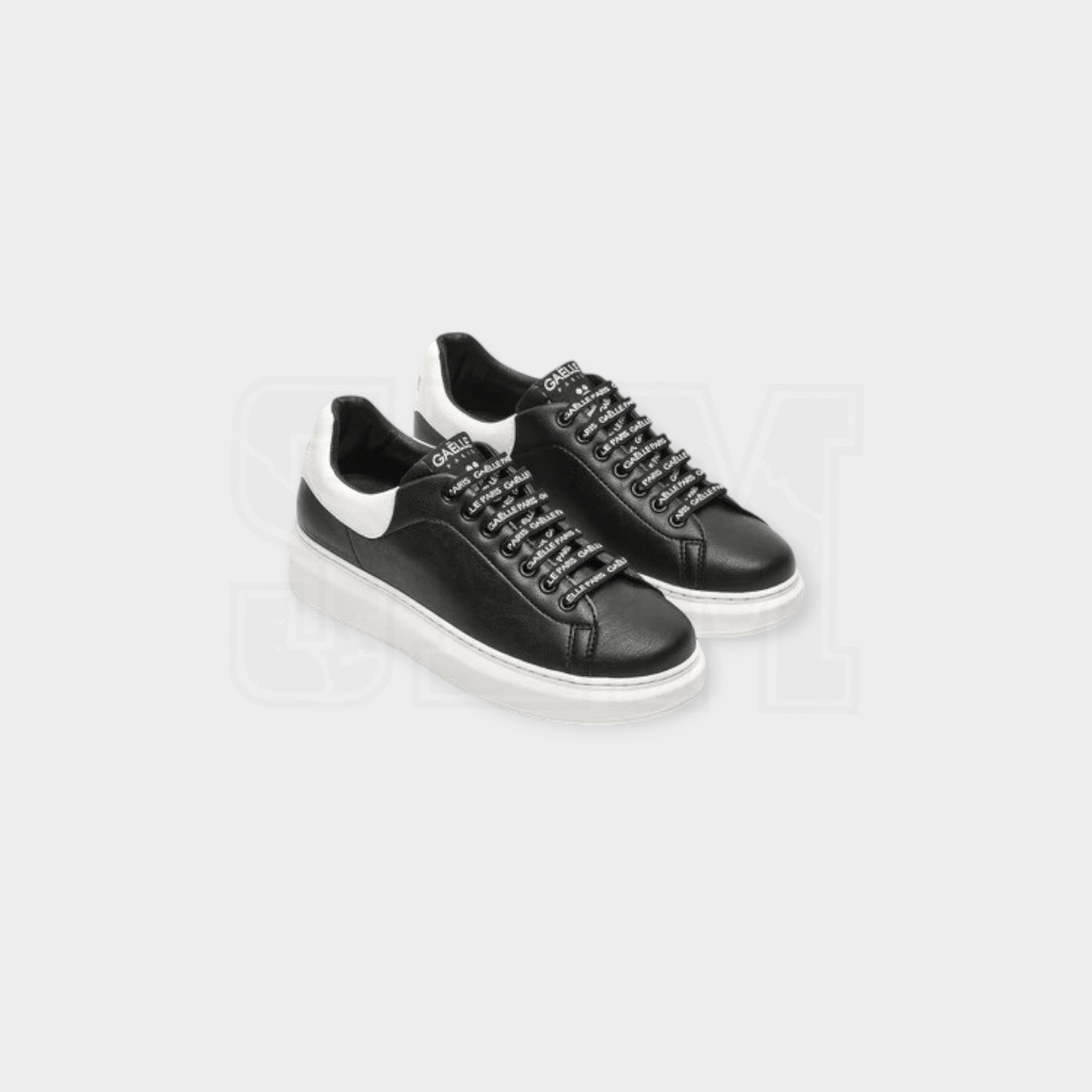 SCARPE GAELLE PARIS ADDICT IN ACTION LEATHER NERO