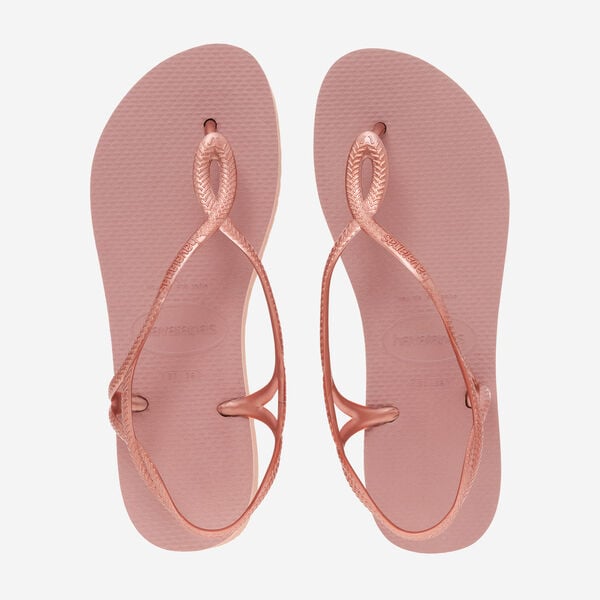 SANDALO HAVAIANAS LUNA FLATFORM SPIKES ROSA