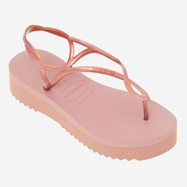 SANDALO HAVAIANAS LUNA FLATFORM SPIKES ROSA